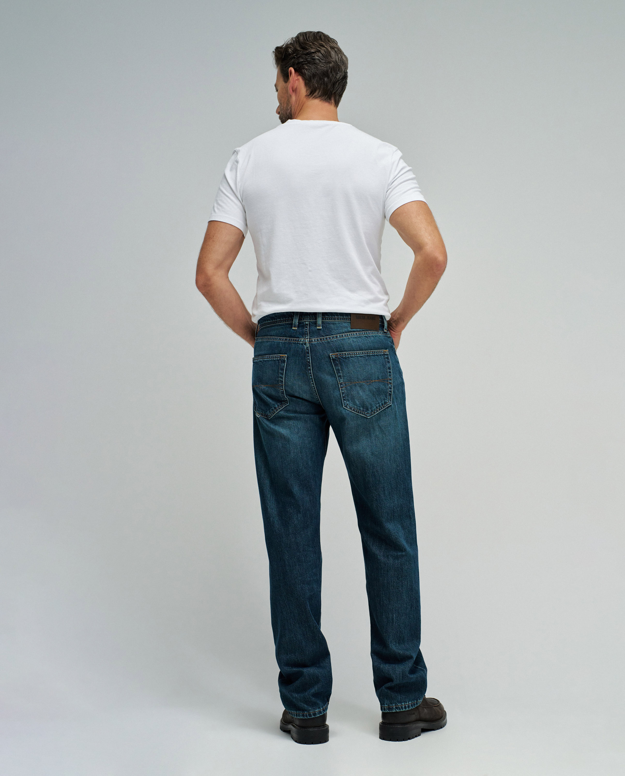 Jeans Straight Fit Azul denim-3