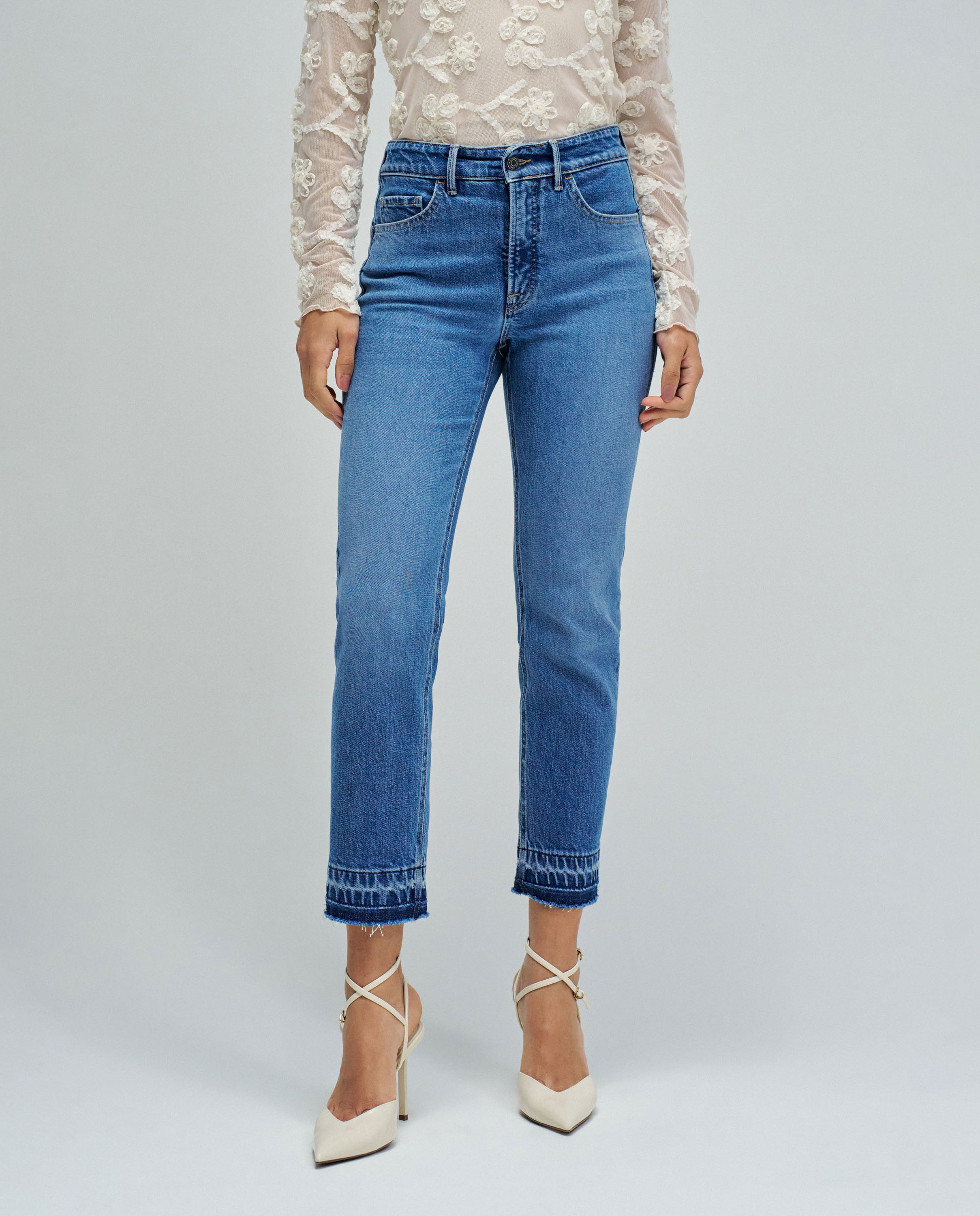 Jeans Skinny Faith Push In Cropped Slim Azul denim-5