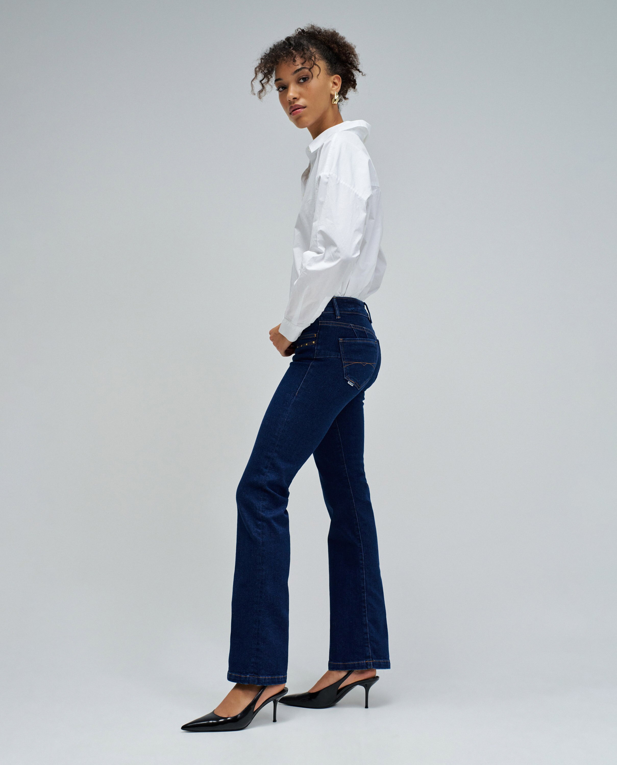 Jeans Wonder Push Up Bootcut Azul-2