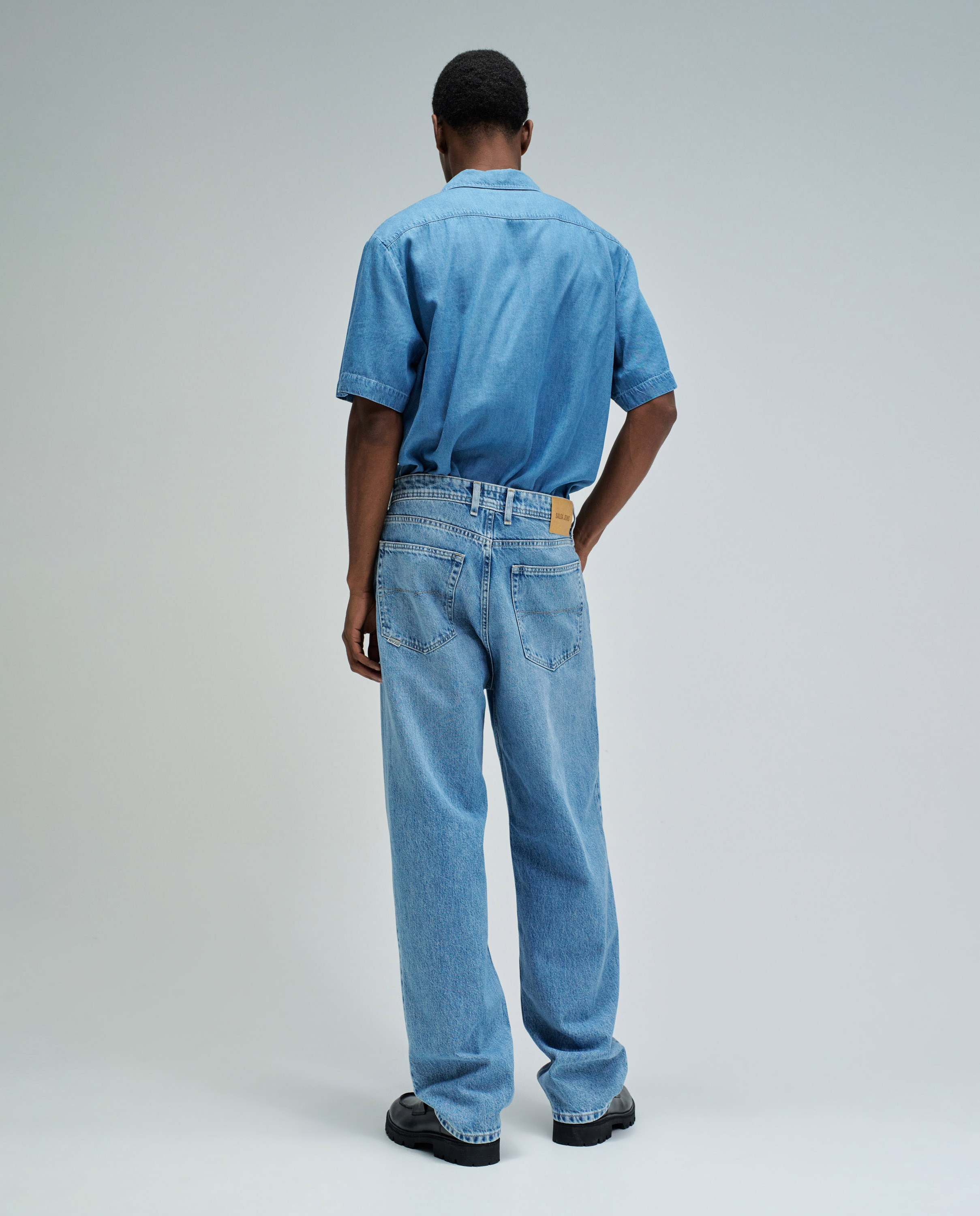 Jeans Loose Fit Azul-3
