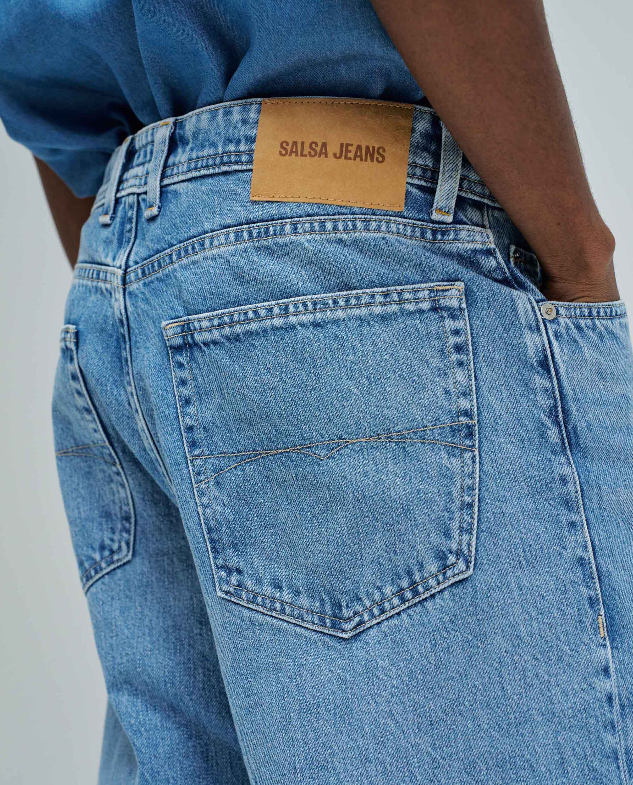 Jeans Loose Fit Azul-4
