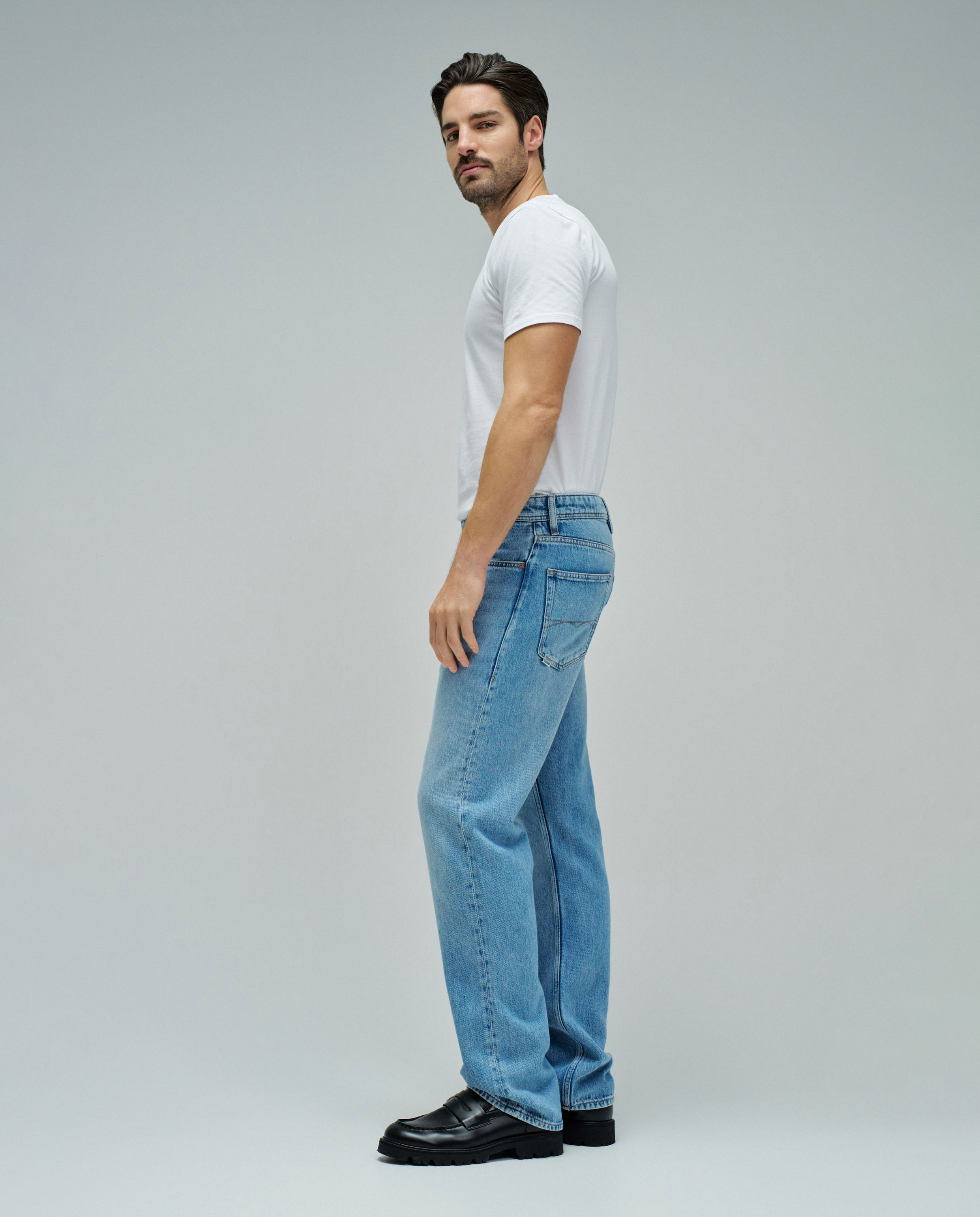 Jeans Straight Fit Air Blend Azul-2