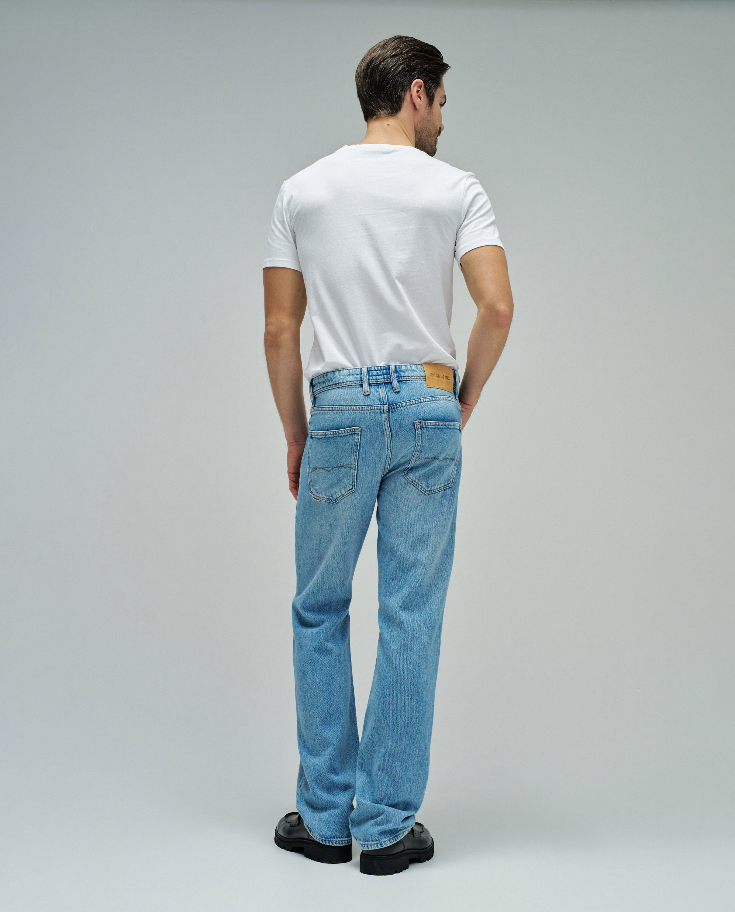 Jeans Straight Fit Air Blend Azul-3