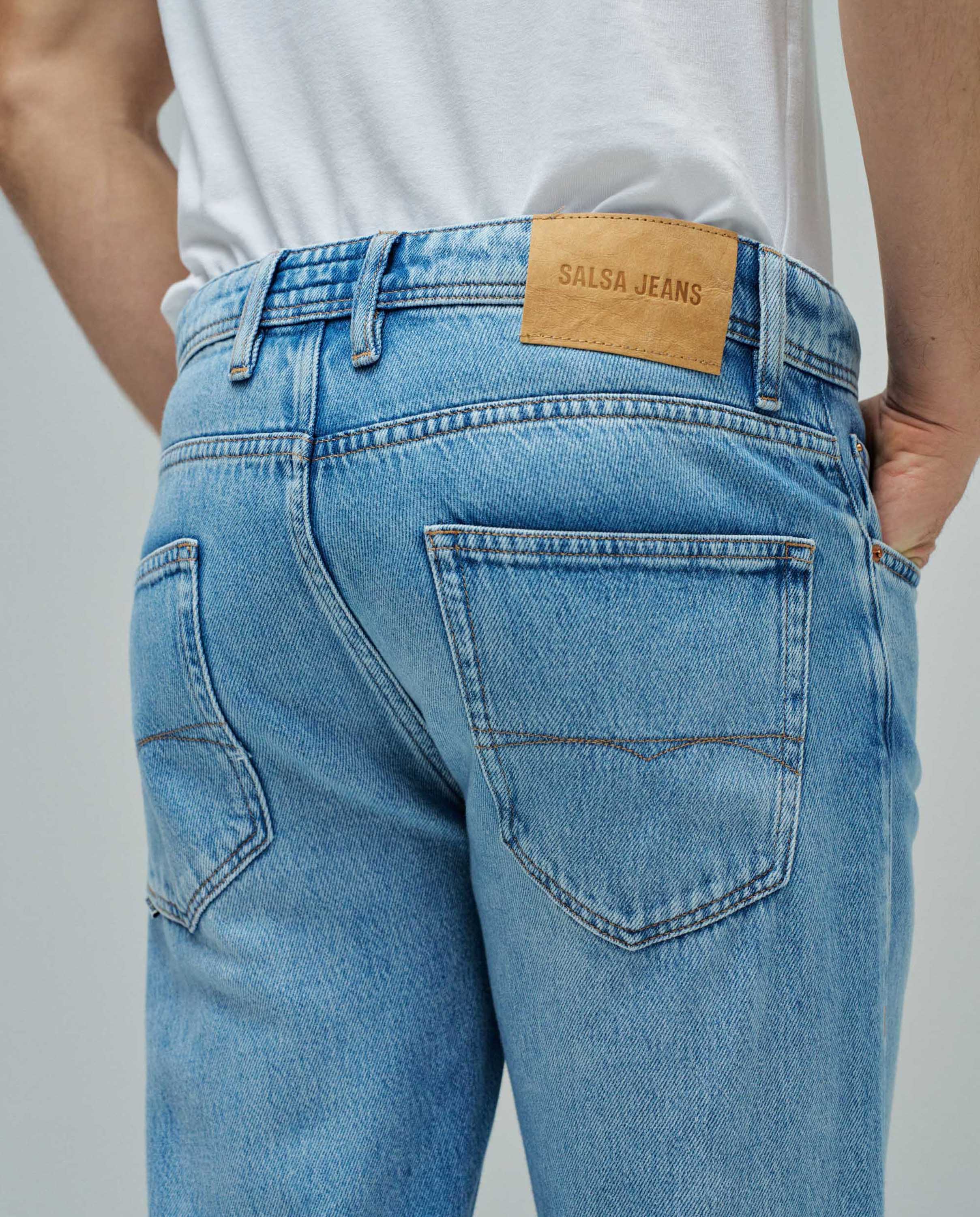 Jeans Straight Fit Air Blend Azul-4