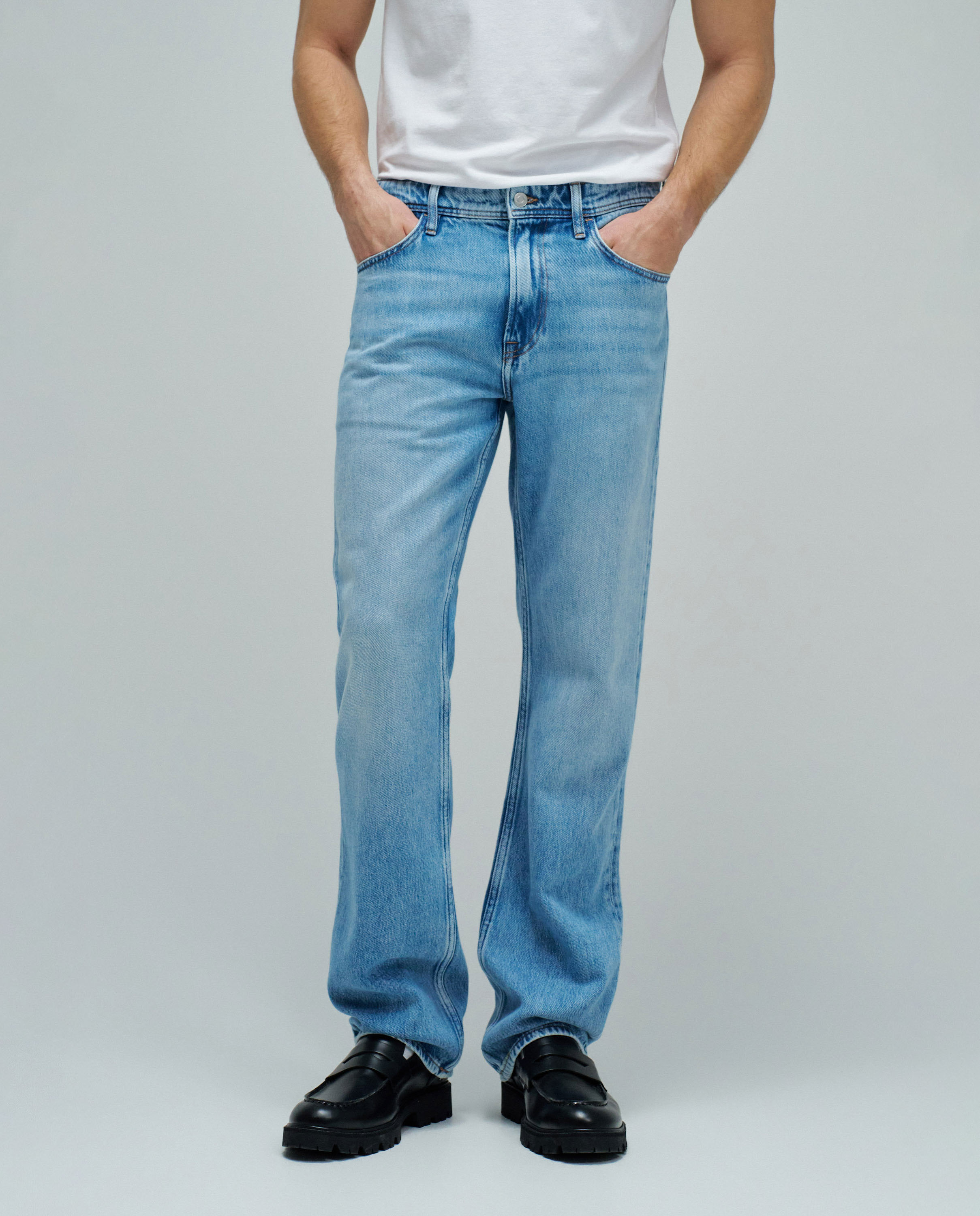 Jeans Straight Fit Air Blend Azul-5