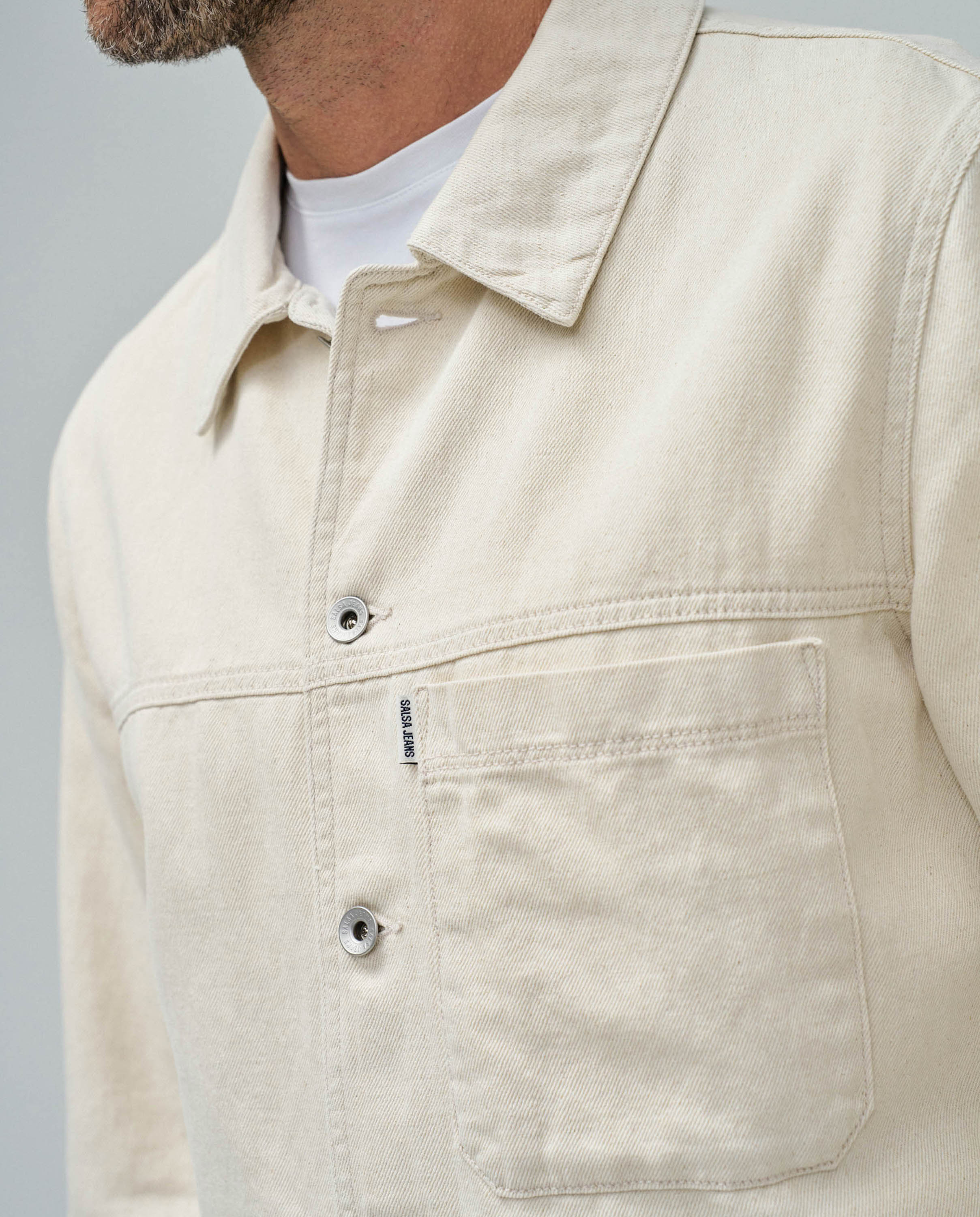 Sobrecamisa com Linho Bege-4