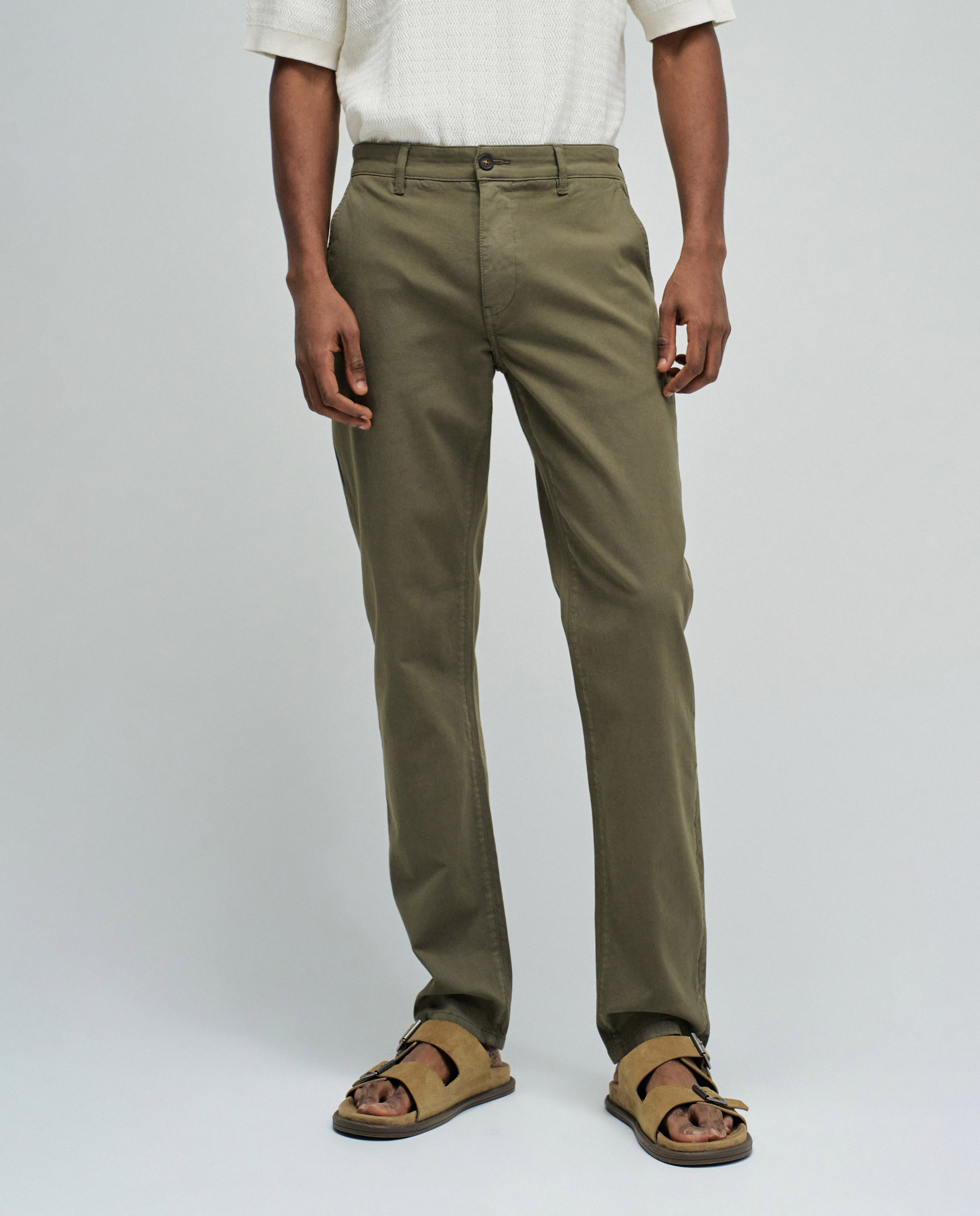 Imagem 0 de Calças Chino de Perna Slim