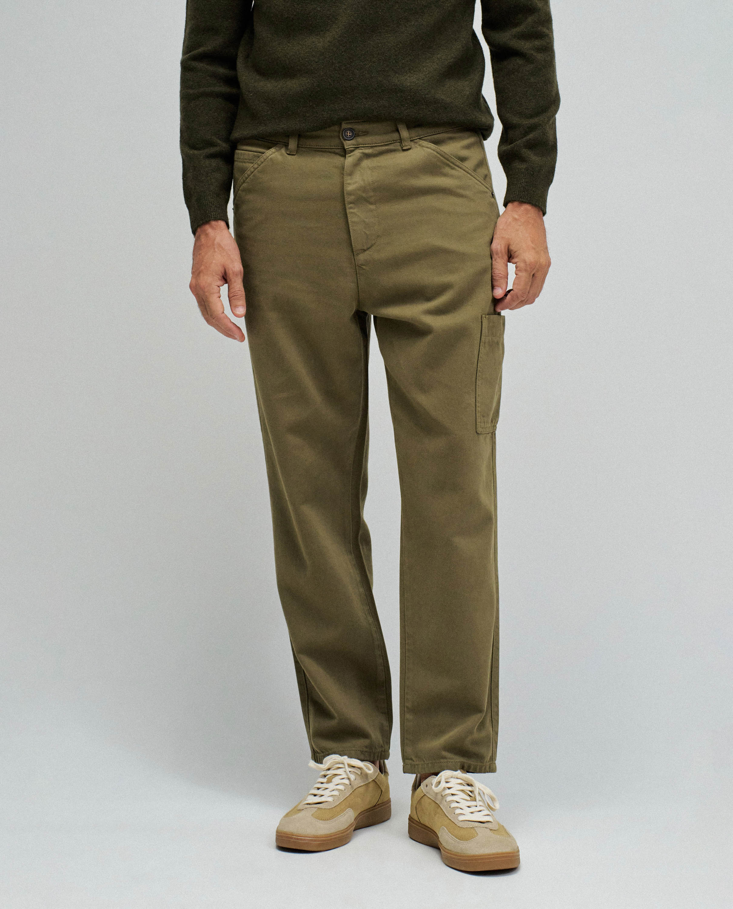 Imagem 0 de Calças Chino Relaxed Fit com Cintura Ajustável