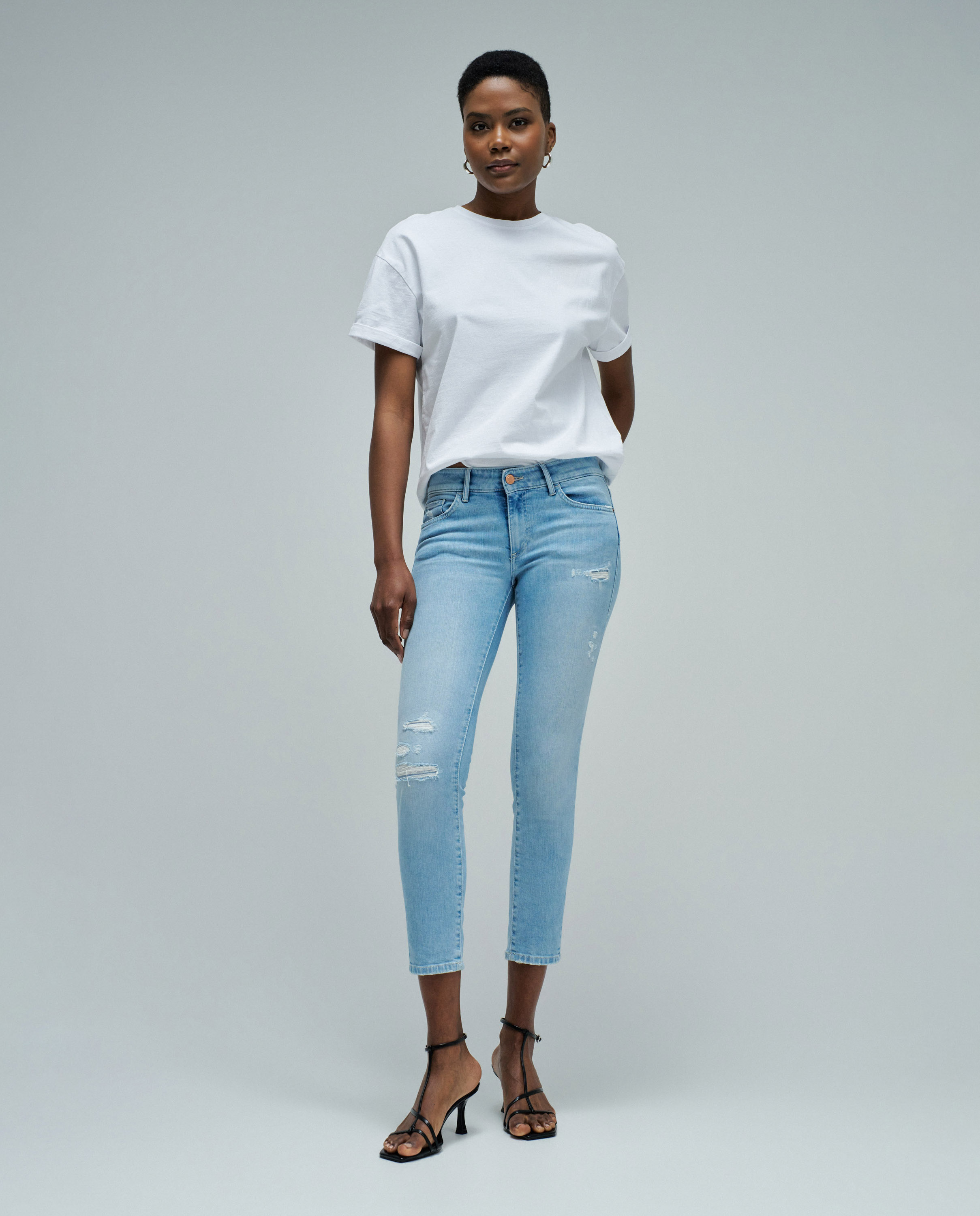 Jeans Wonder Push Up Cropped Skinny Azul-1