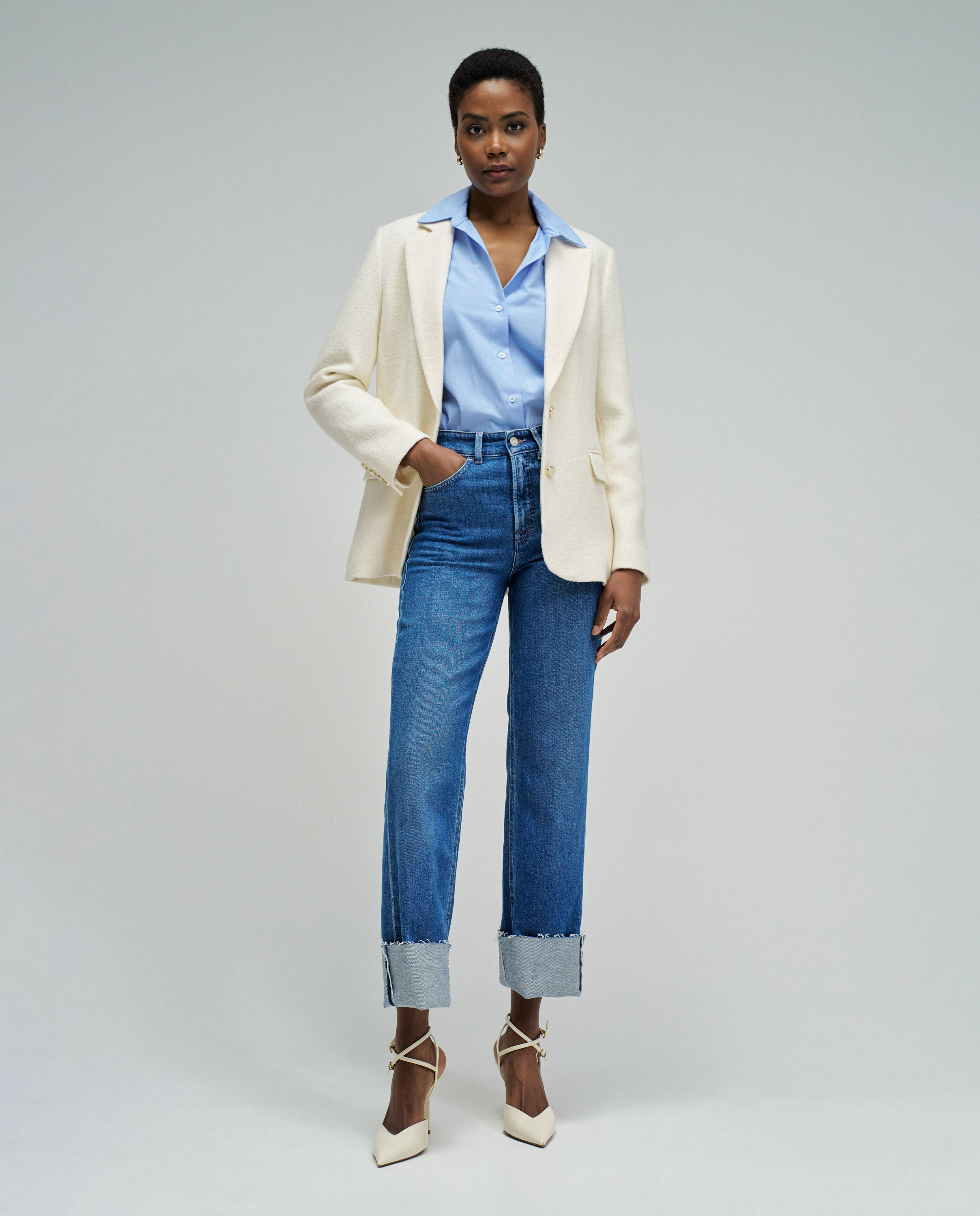 Imagem 0 de Jeans Straight Faith Push In