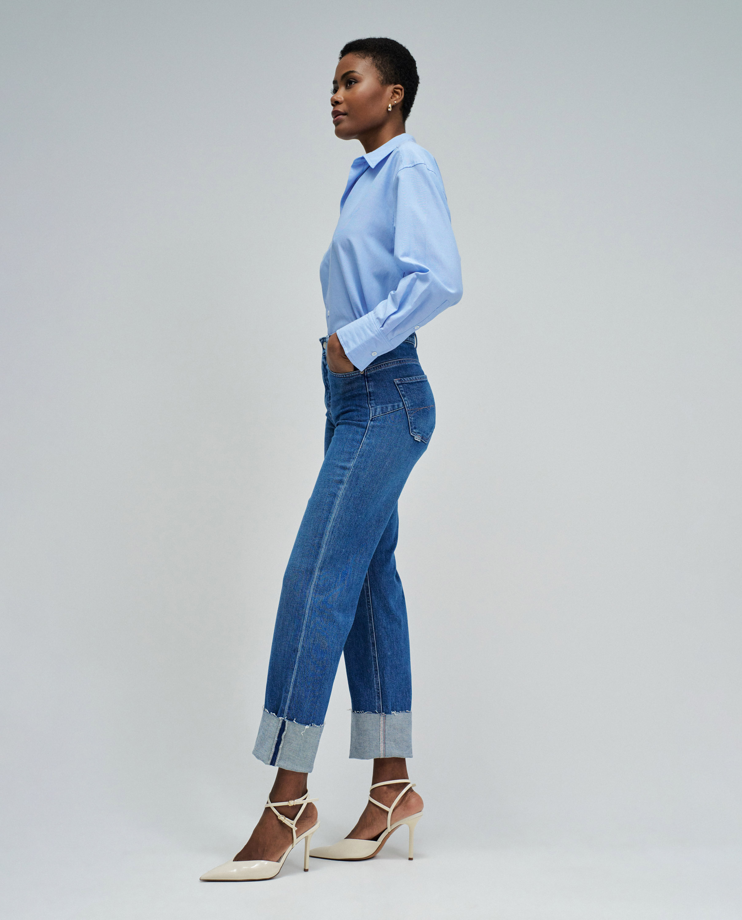 Jeans Straight Faith Push In Denim-2