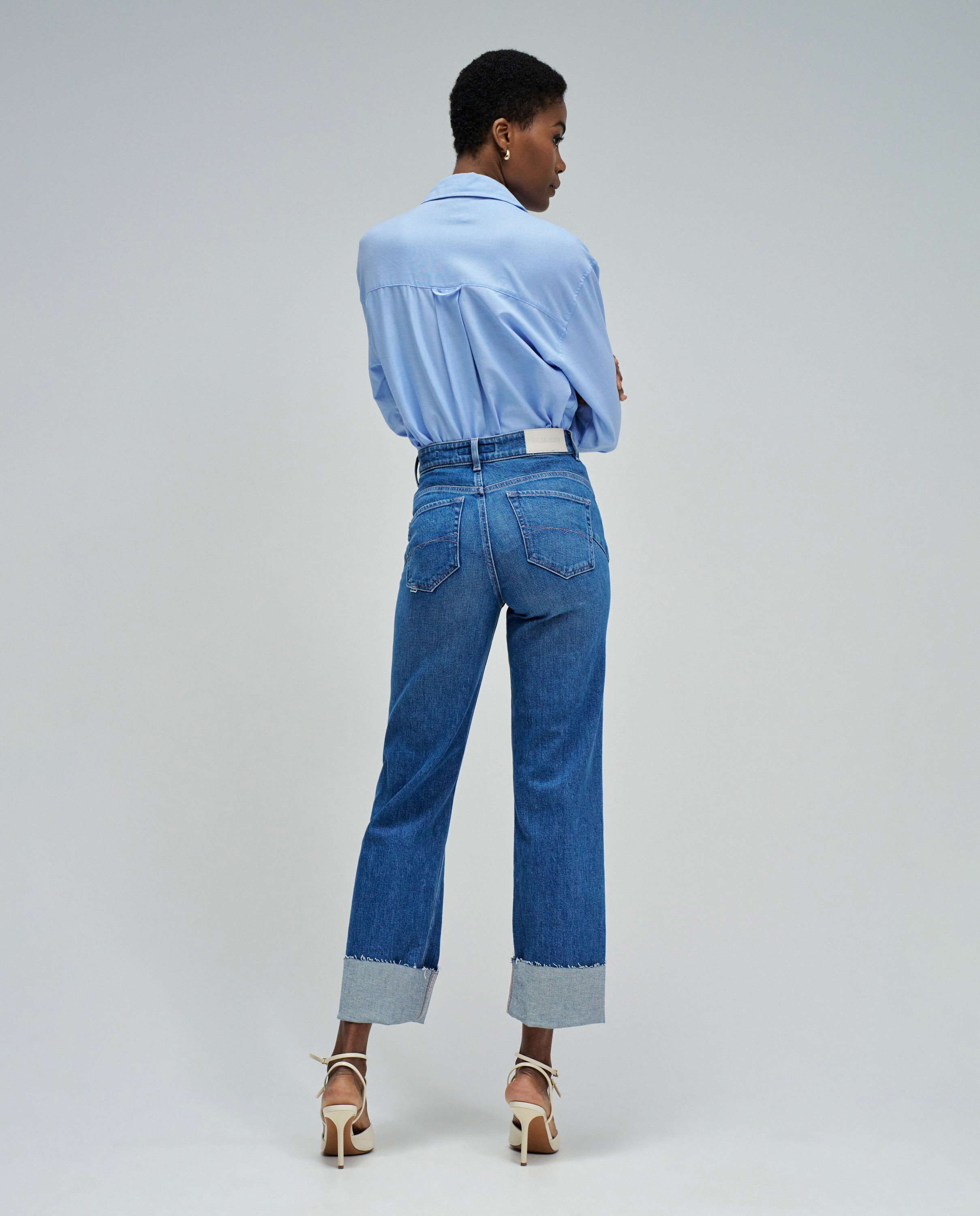 Jeans Straight Faith Push In Denim-3