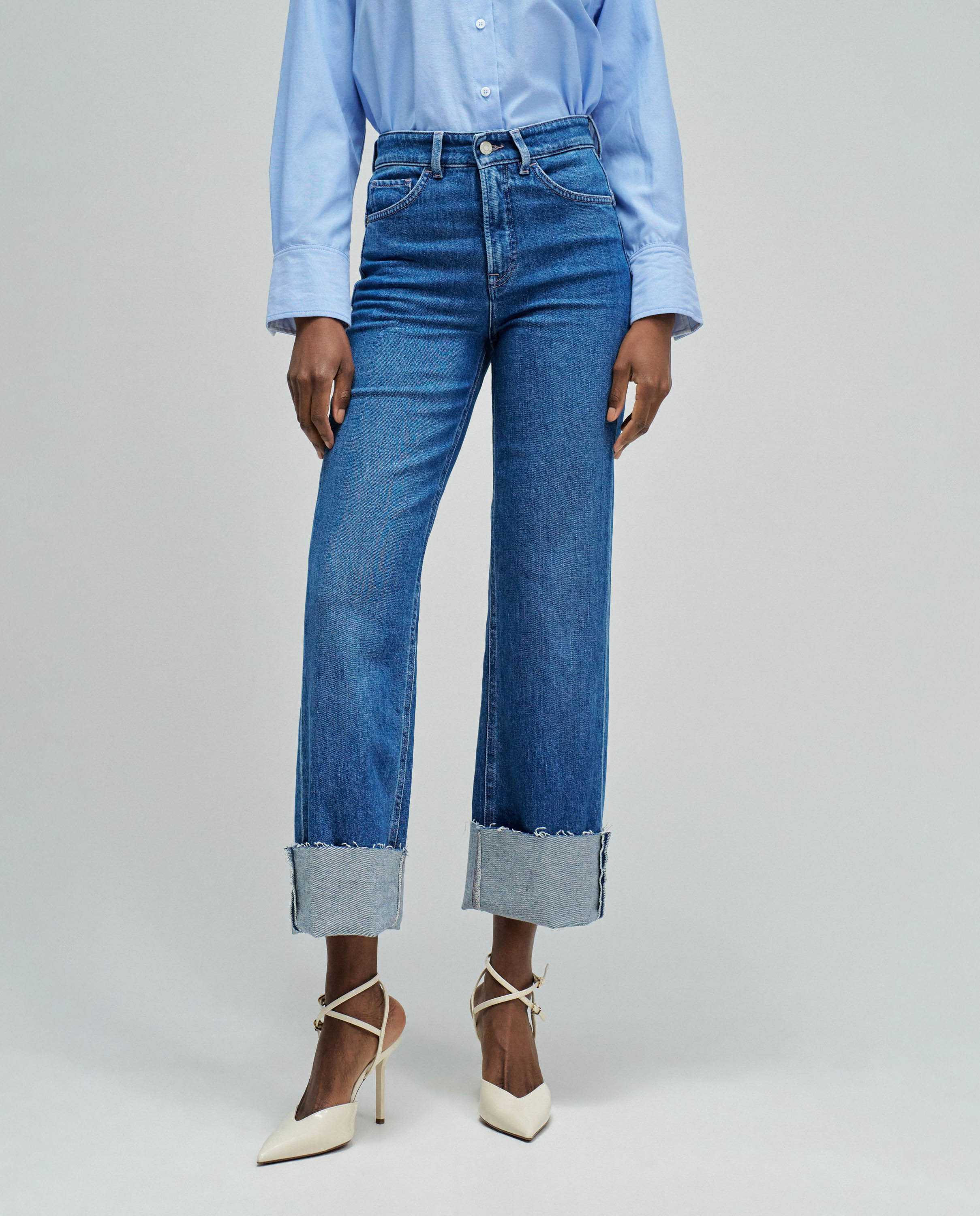 Jeans Straight Faith Push In Denim-5
