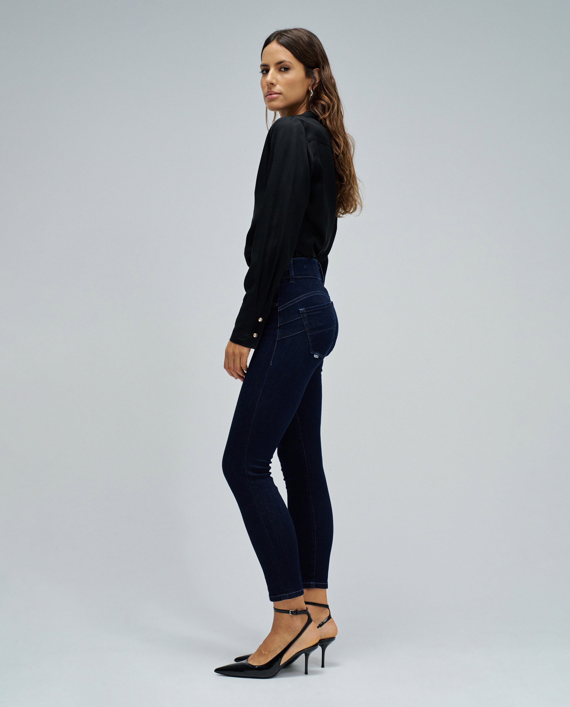Jeans Secret Push In Cropped Skinny Azul-2