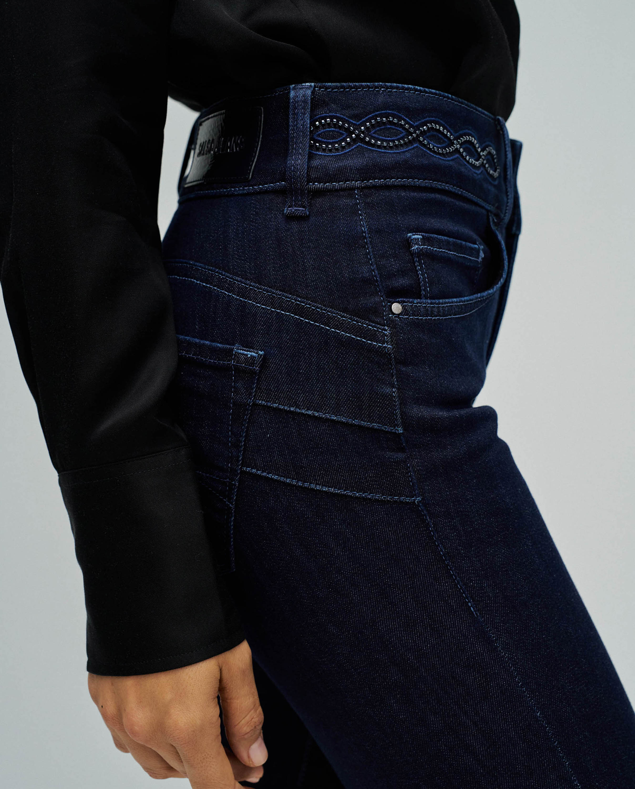 Jeans Secret Push In Cropped Skinny Azul-4