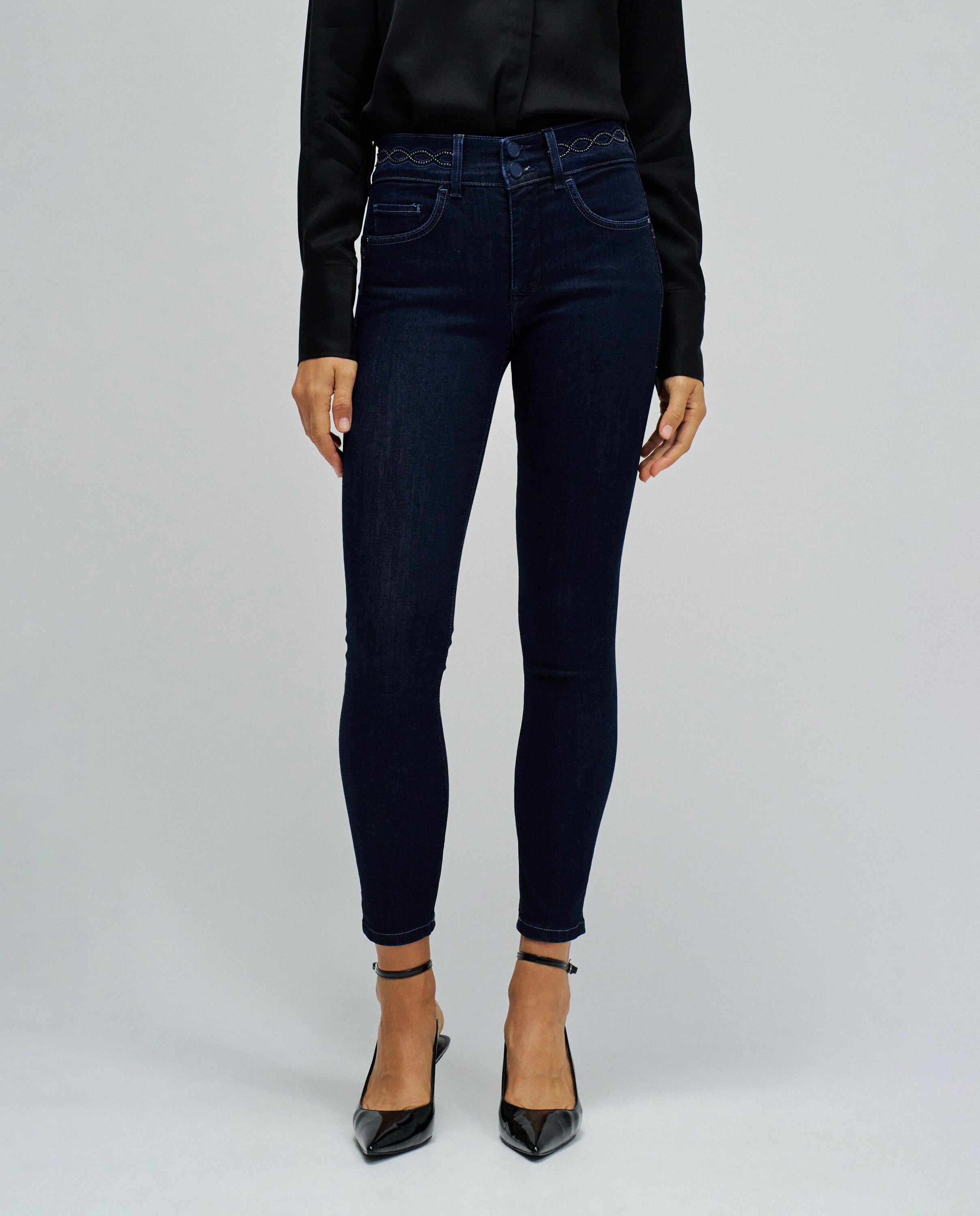 Jeans Secret Push In Cropped Skinny Azul-5