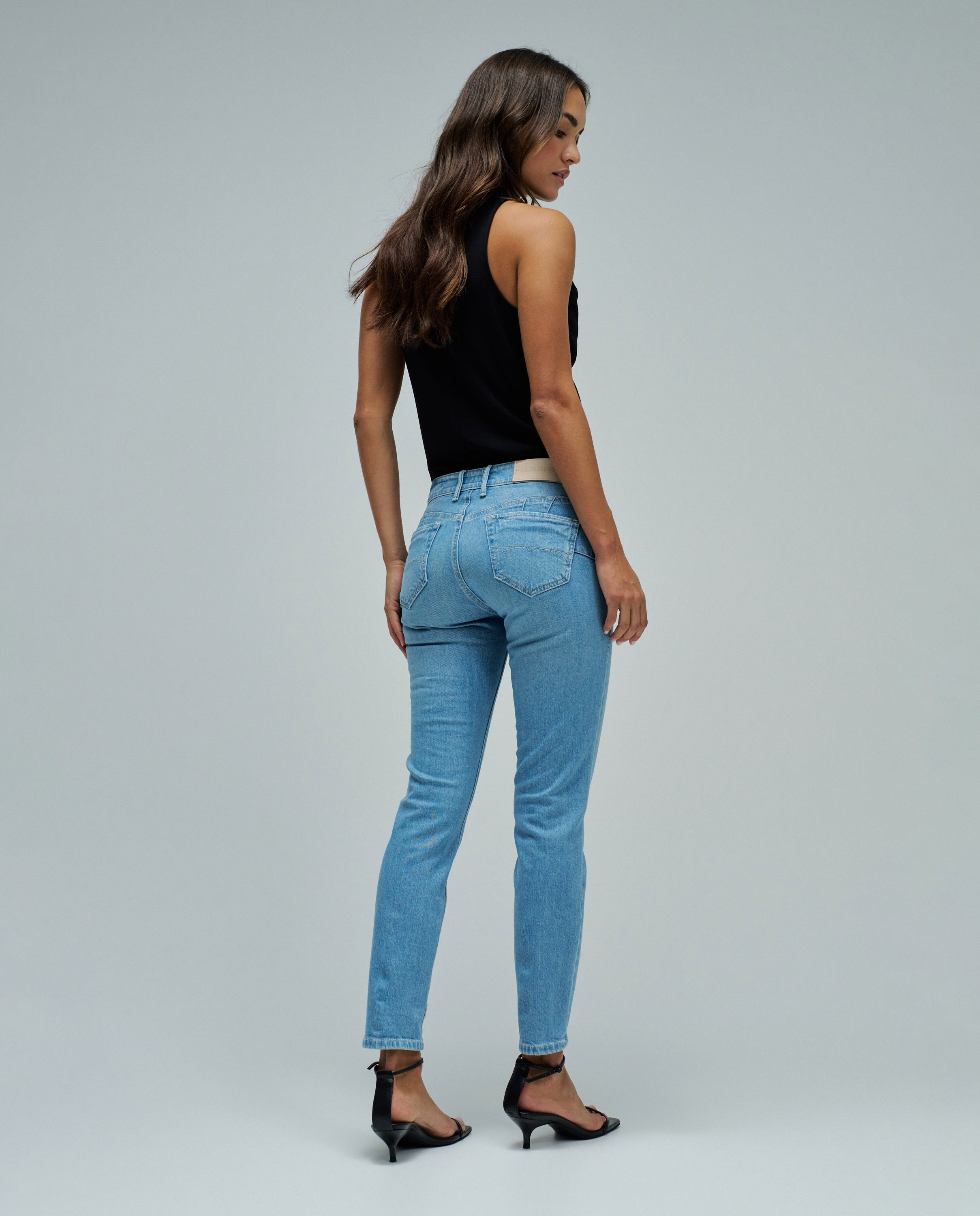 Jeans Wonder Push Up Cropped Skinny Azul-3