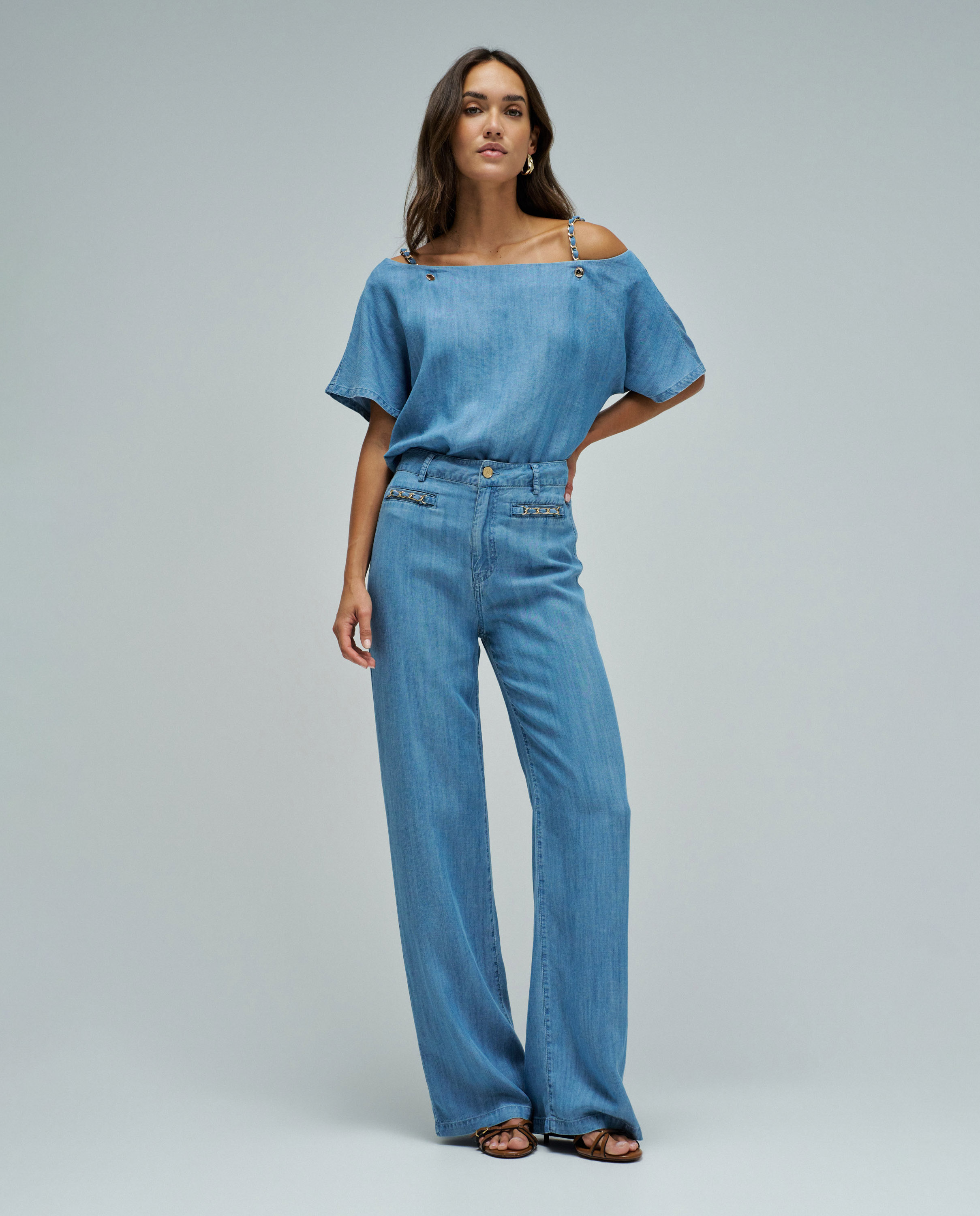 Blusa em Lightdenim Azul-5