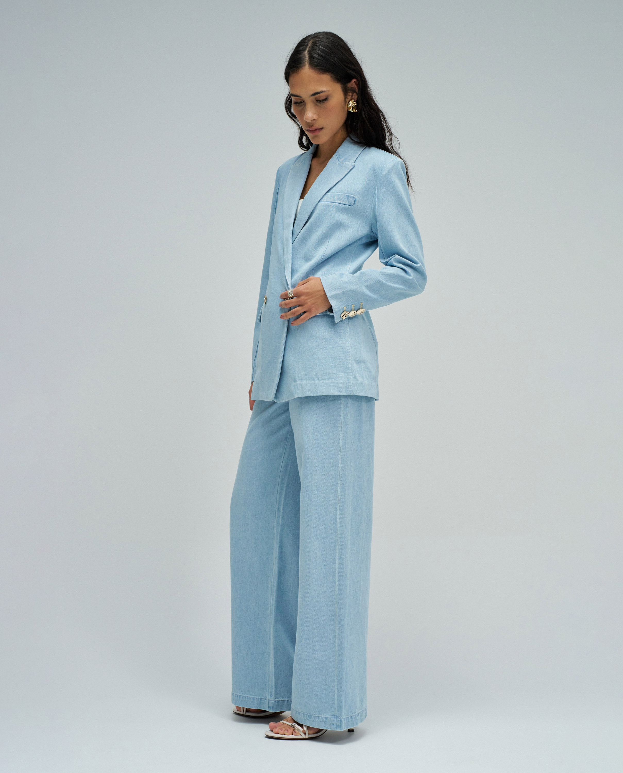 Blazer em Lightdenim Azul-2