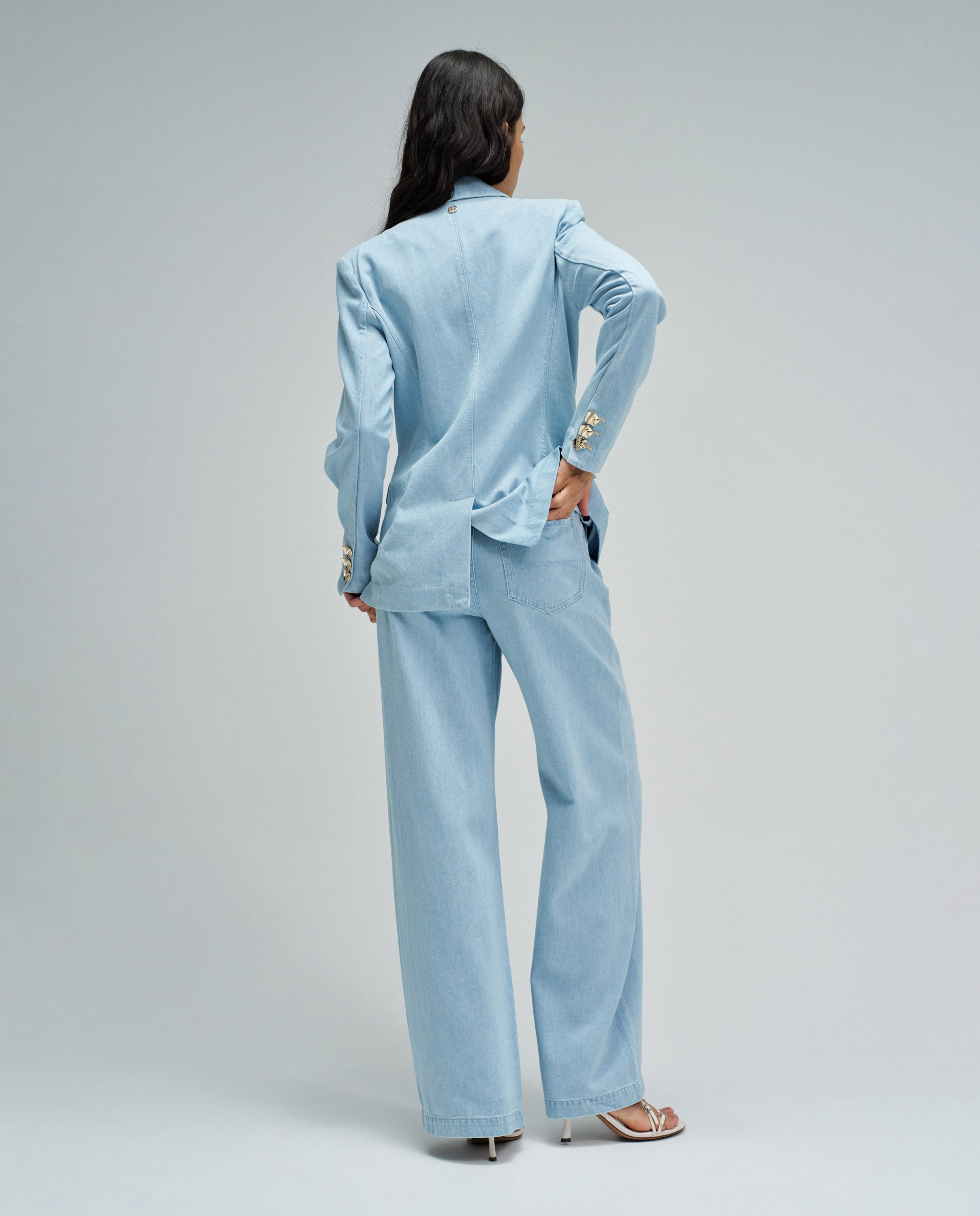 Blazer em Lightdenim Azul-3