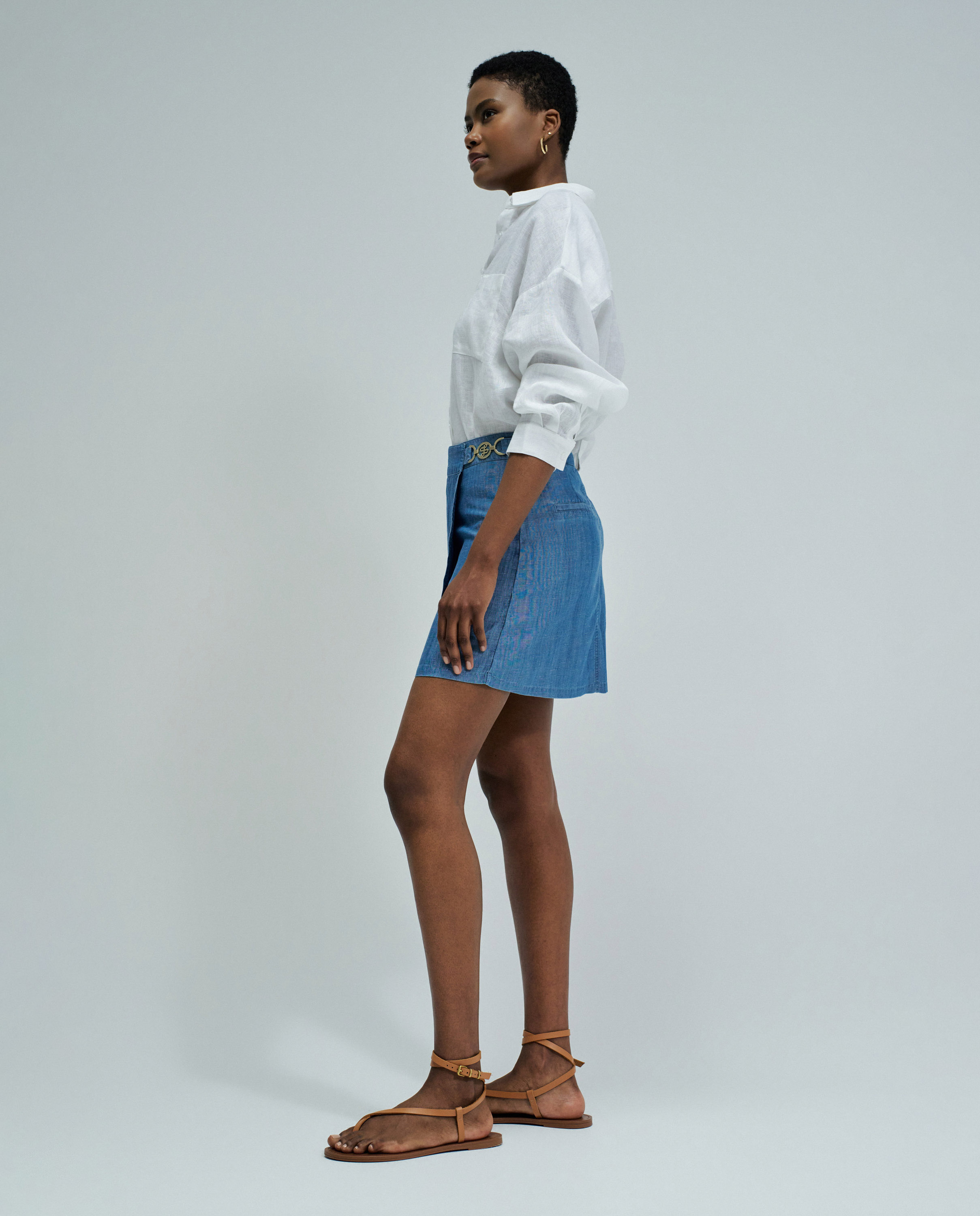 Skort em Lightdenim Azul-2