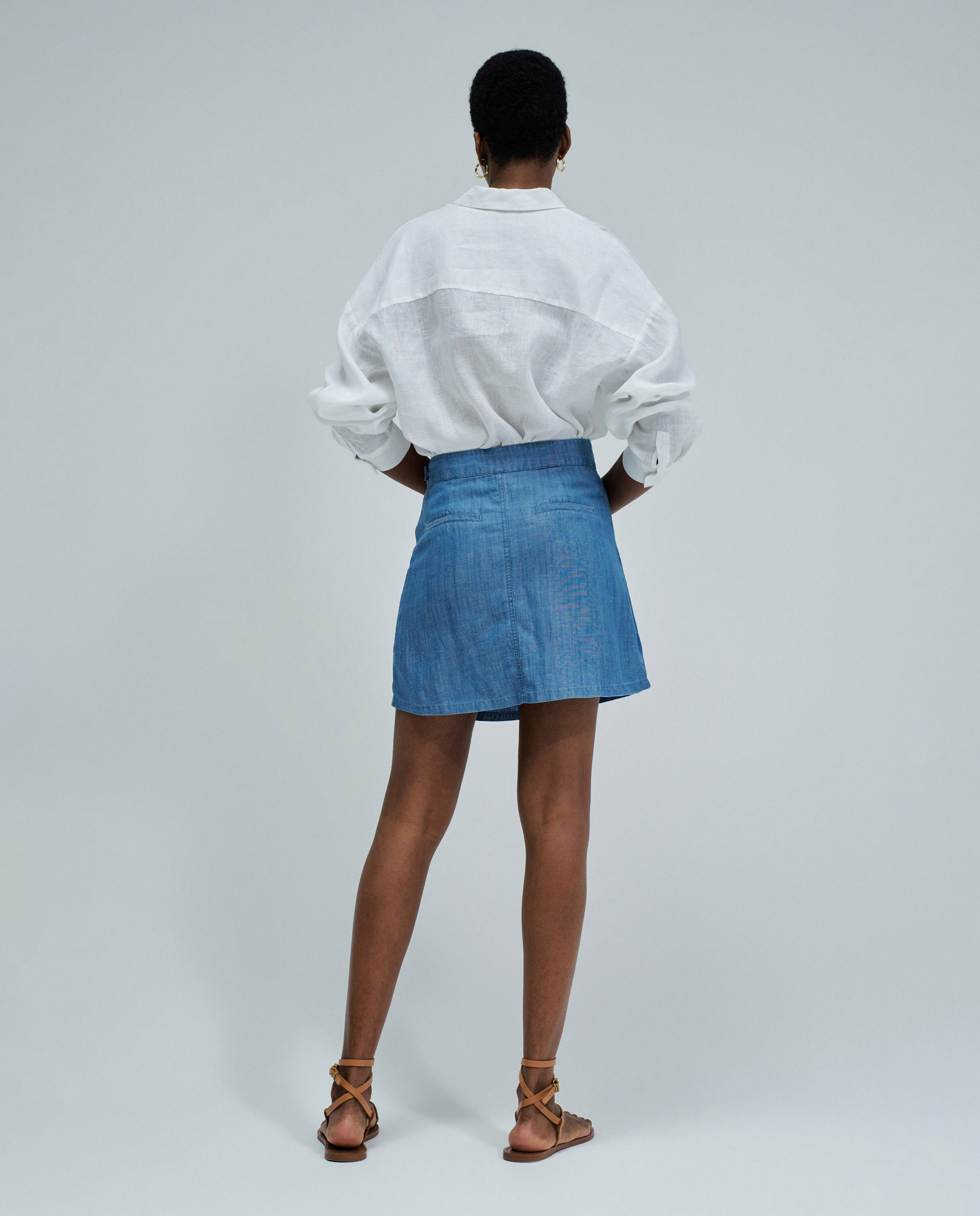 Skort em Lightdenim Azul-3