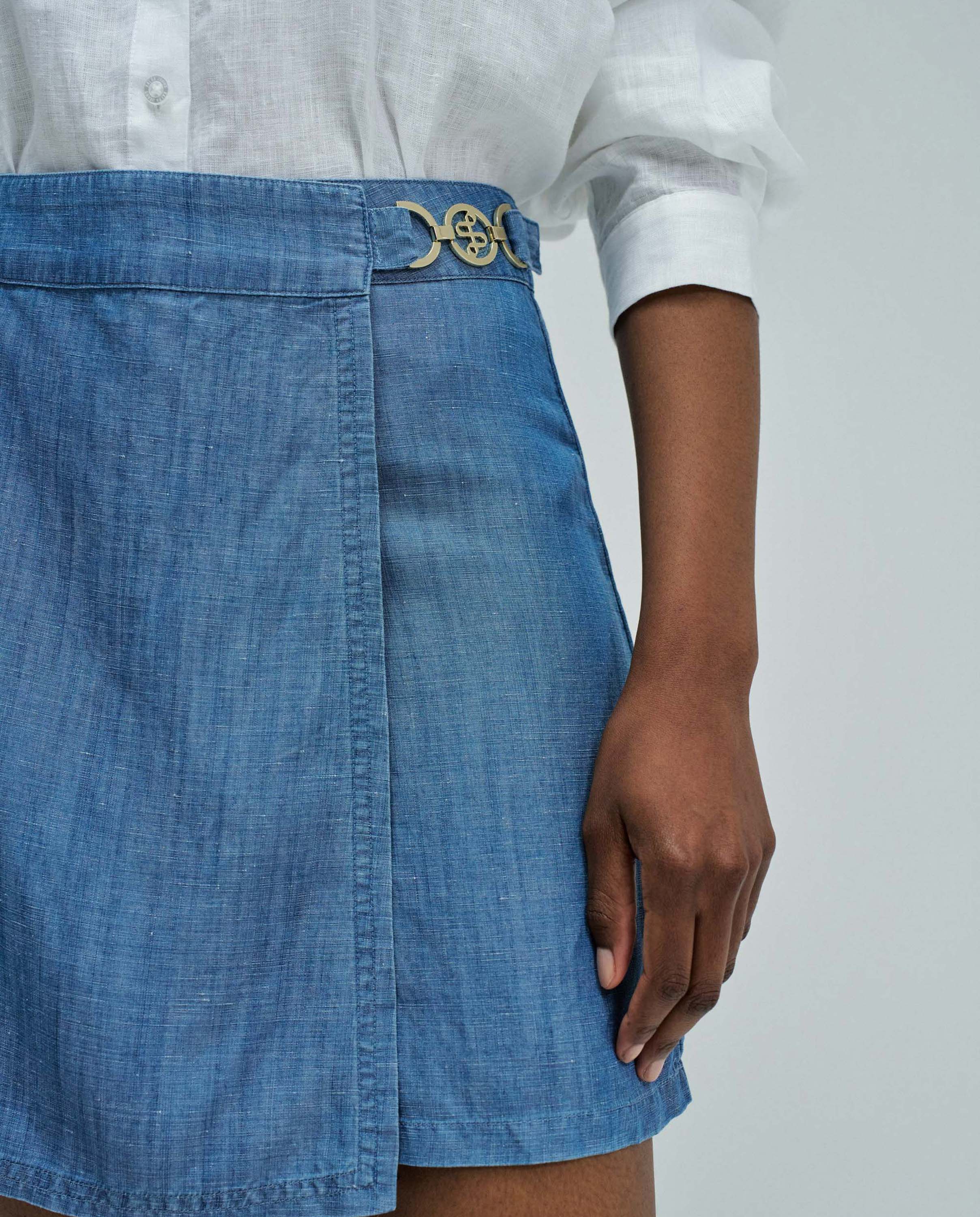 Skort em Lightdenim Azul-4
