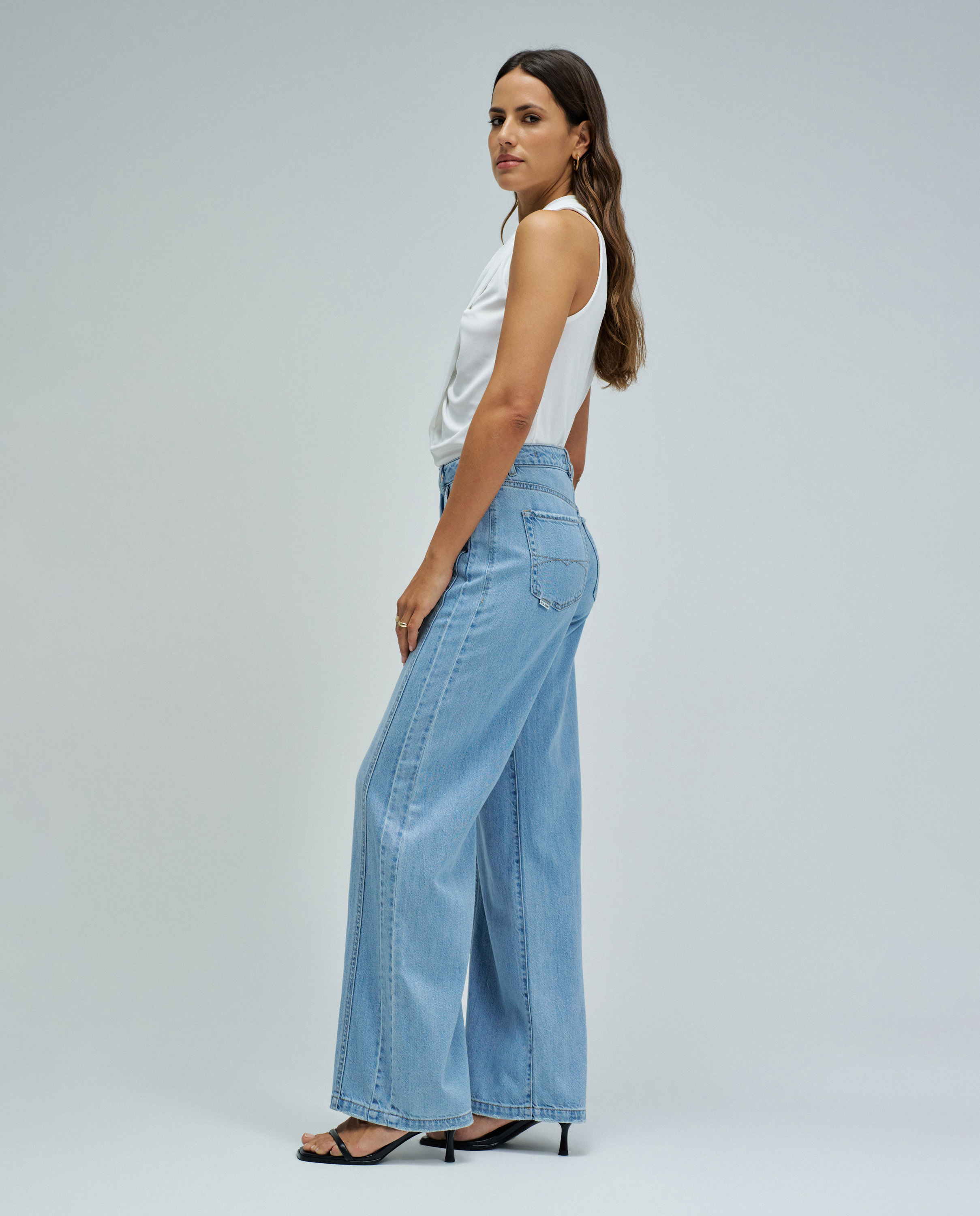Jeans Wide Leg Azul-2