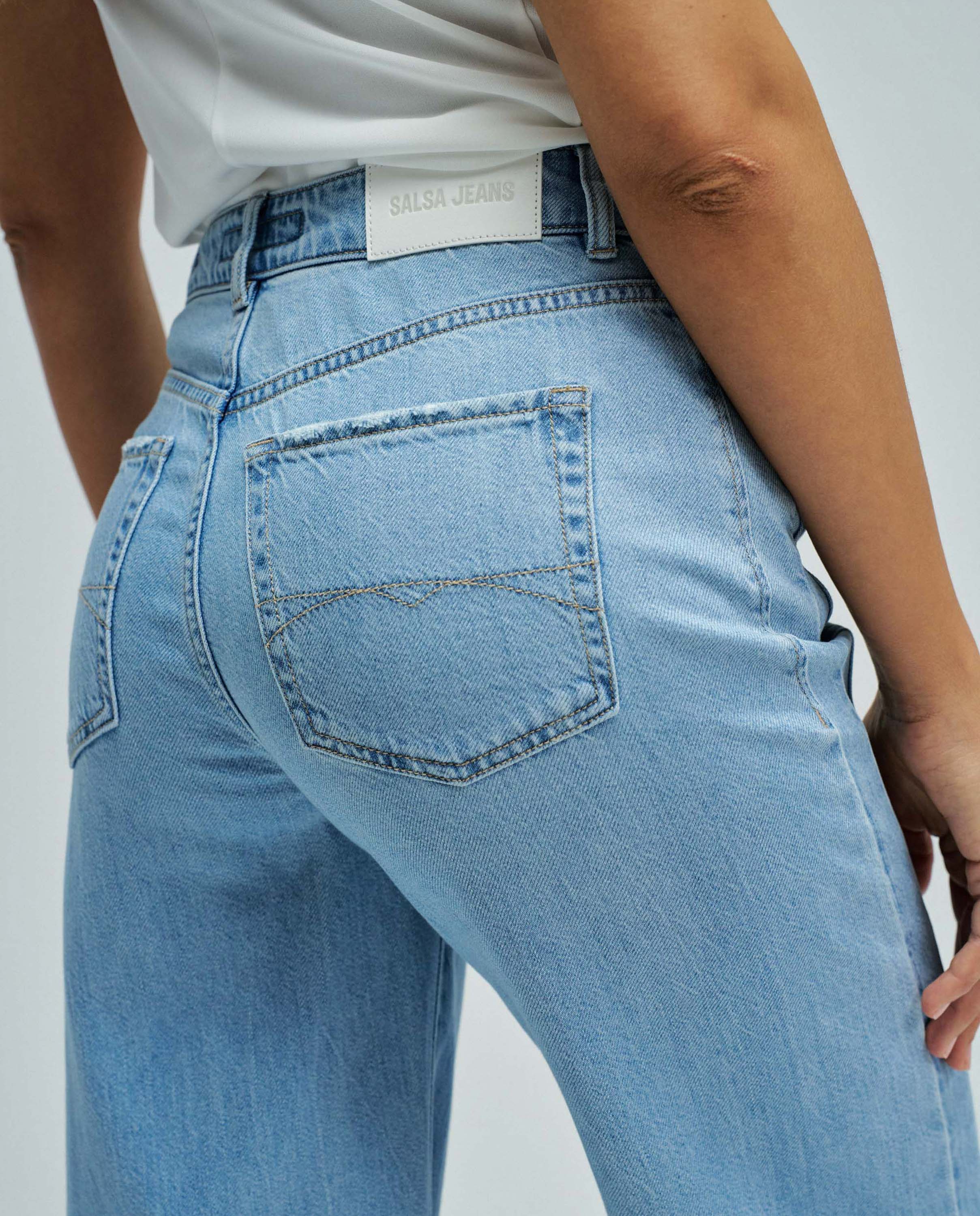 Jeans Wide Leg Azul-4