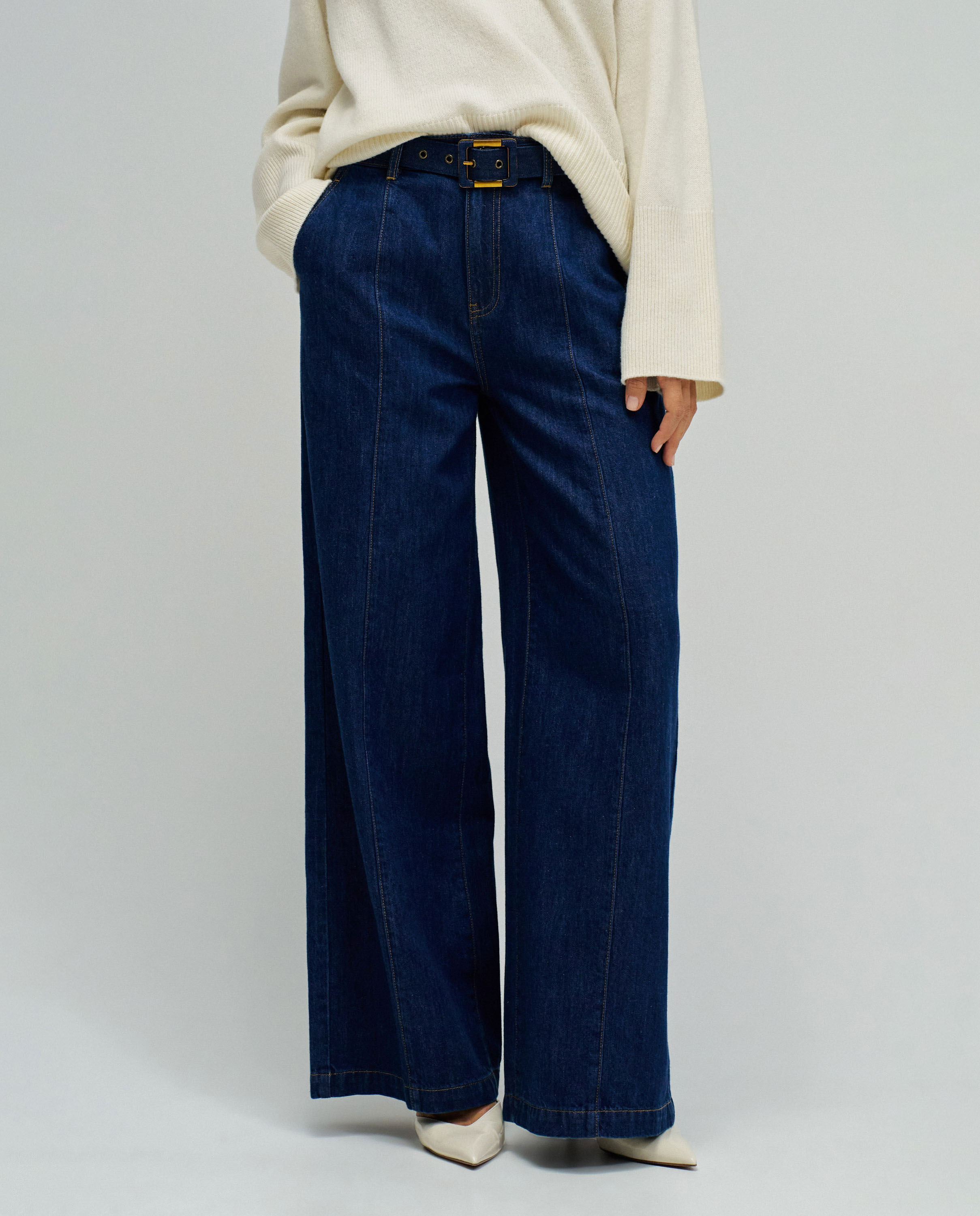 Imagem 0 de Calças Largas com Perna Wide