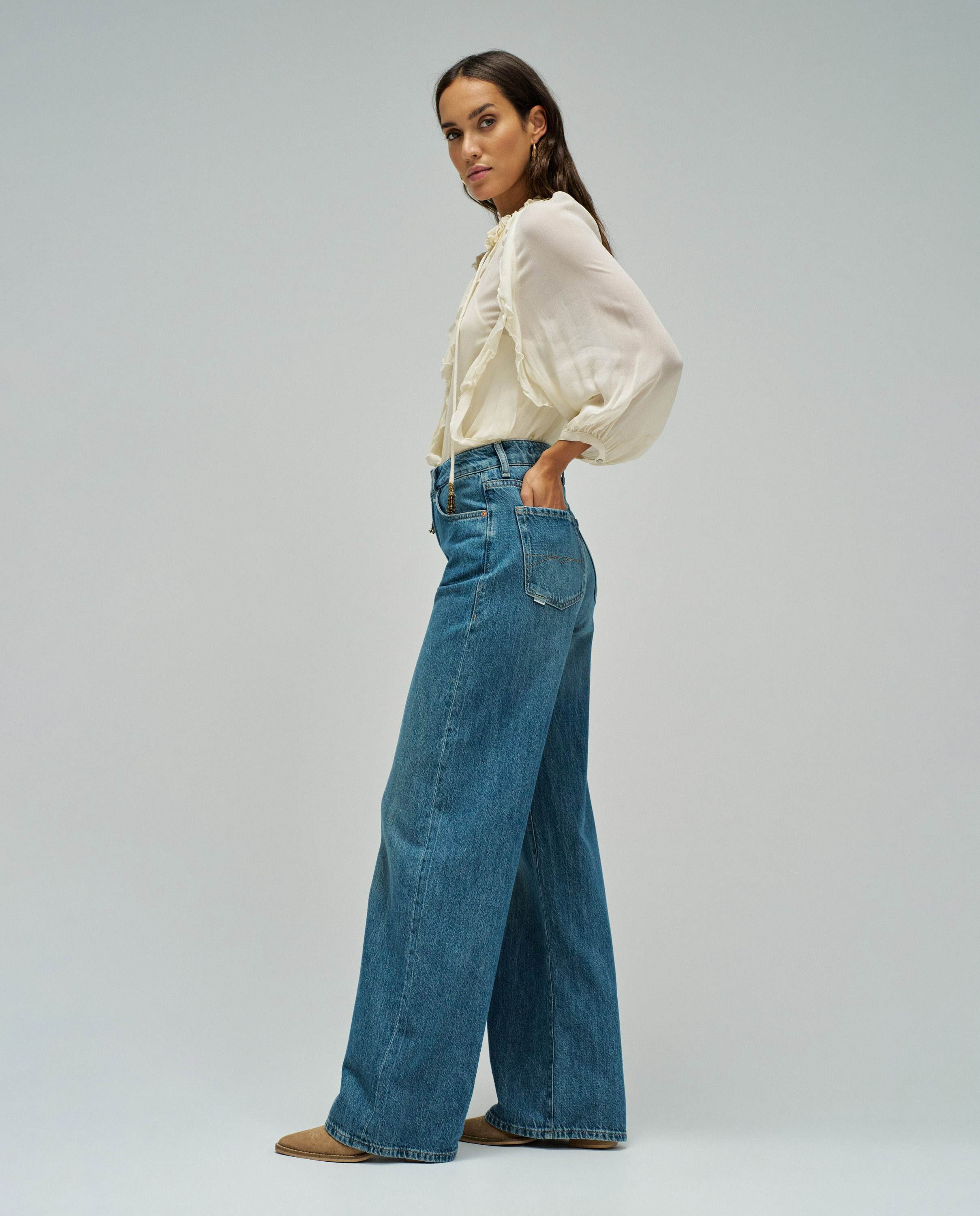 Jeans Largos Azul denim-2
