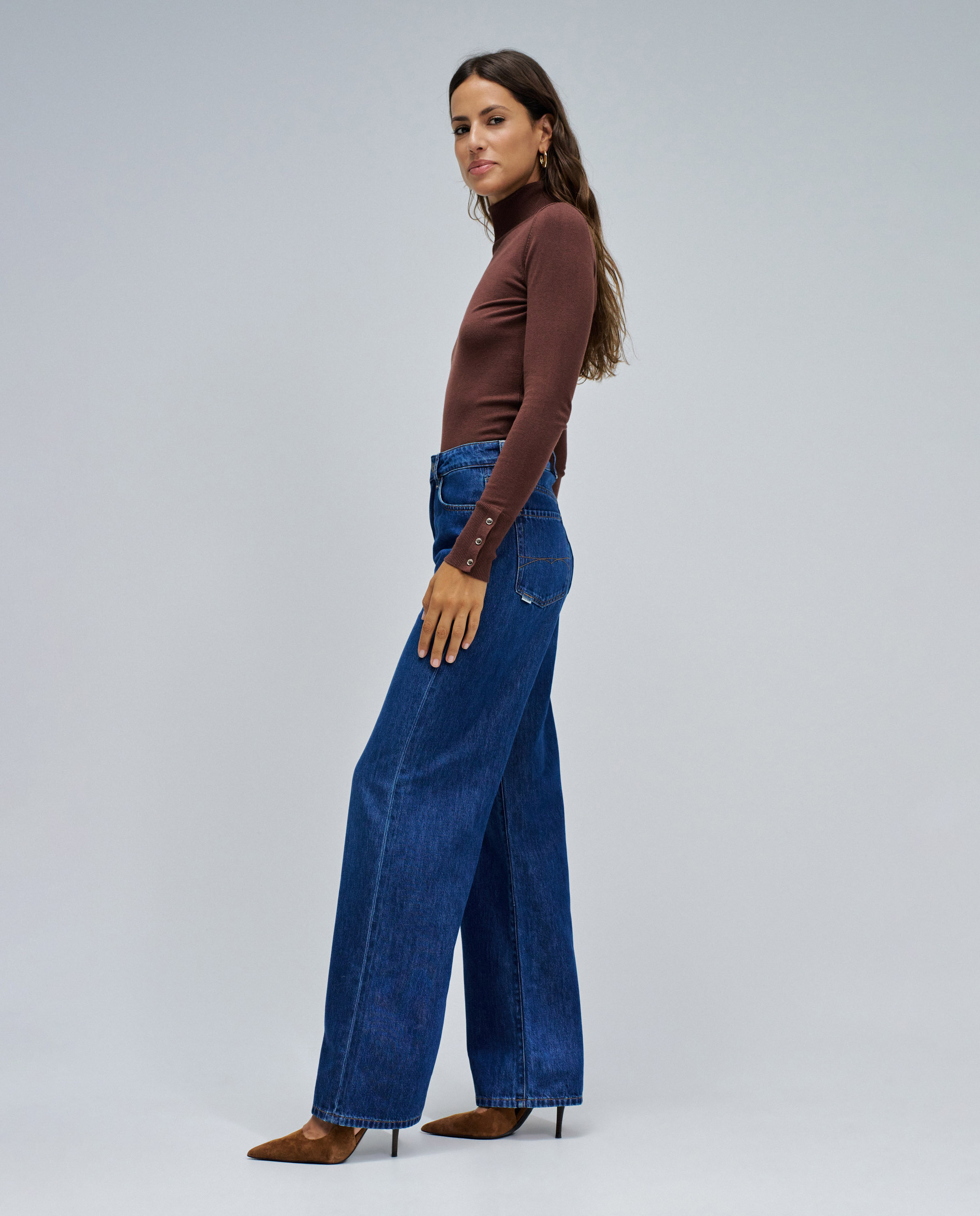 Jeans Wide Leg Azul-2