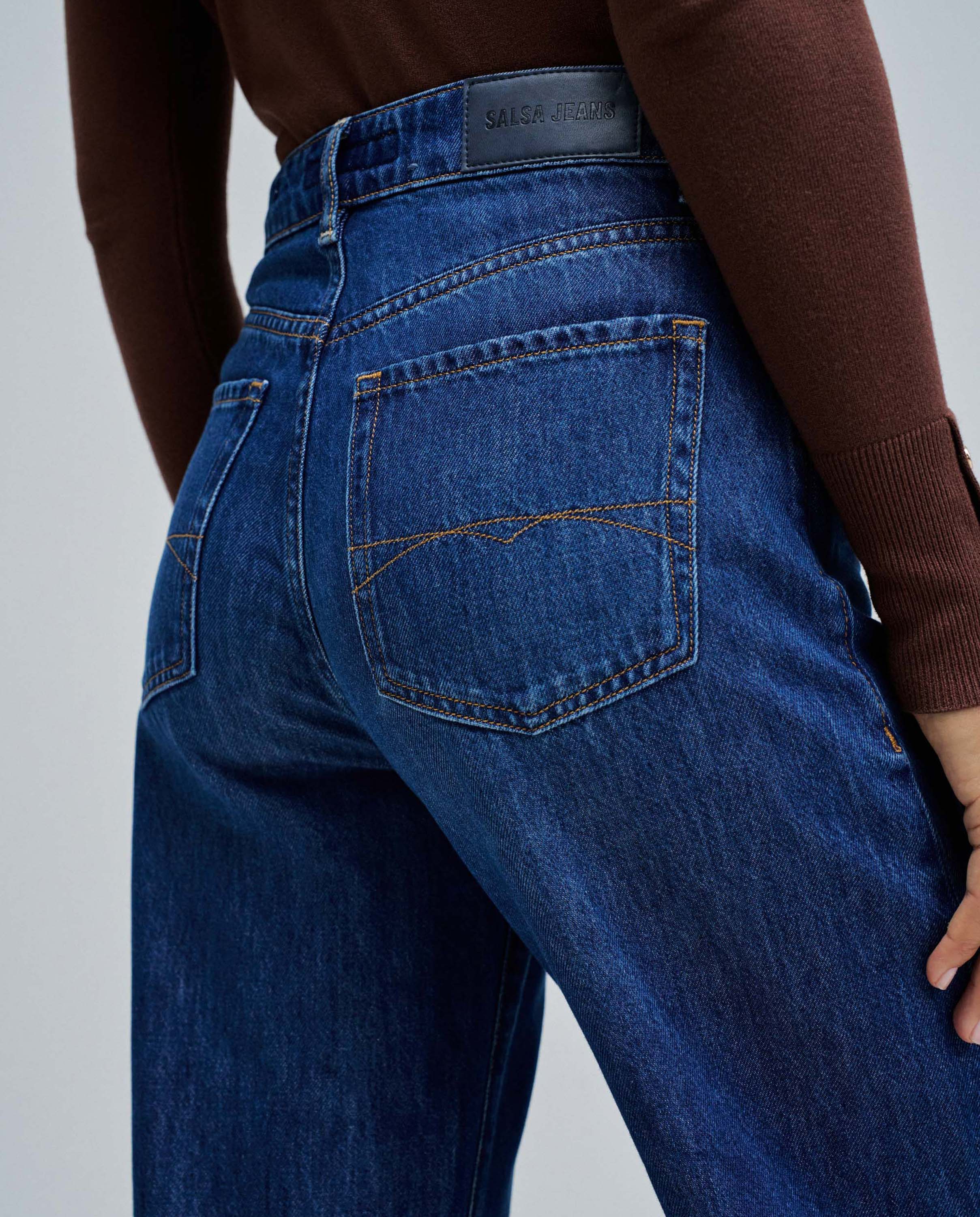 Jeans Wide Leg Azul-4