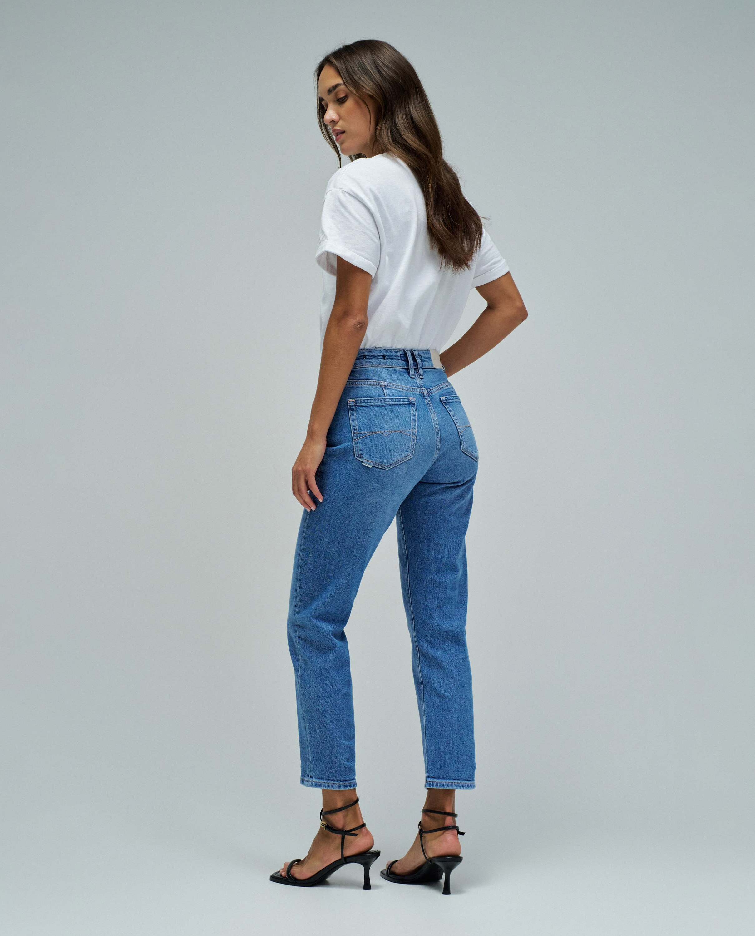 Jeans True Cropped Slim Azul-3