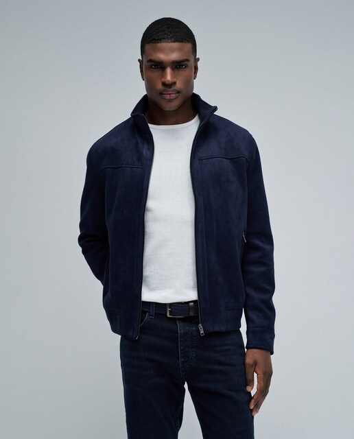 Imagem 0 de Casaco Bomber de Camurça