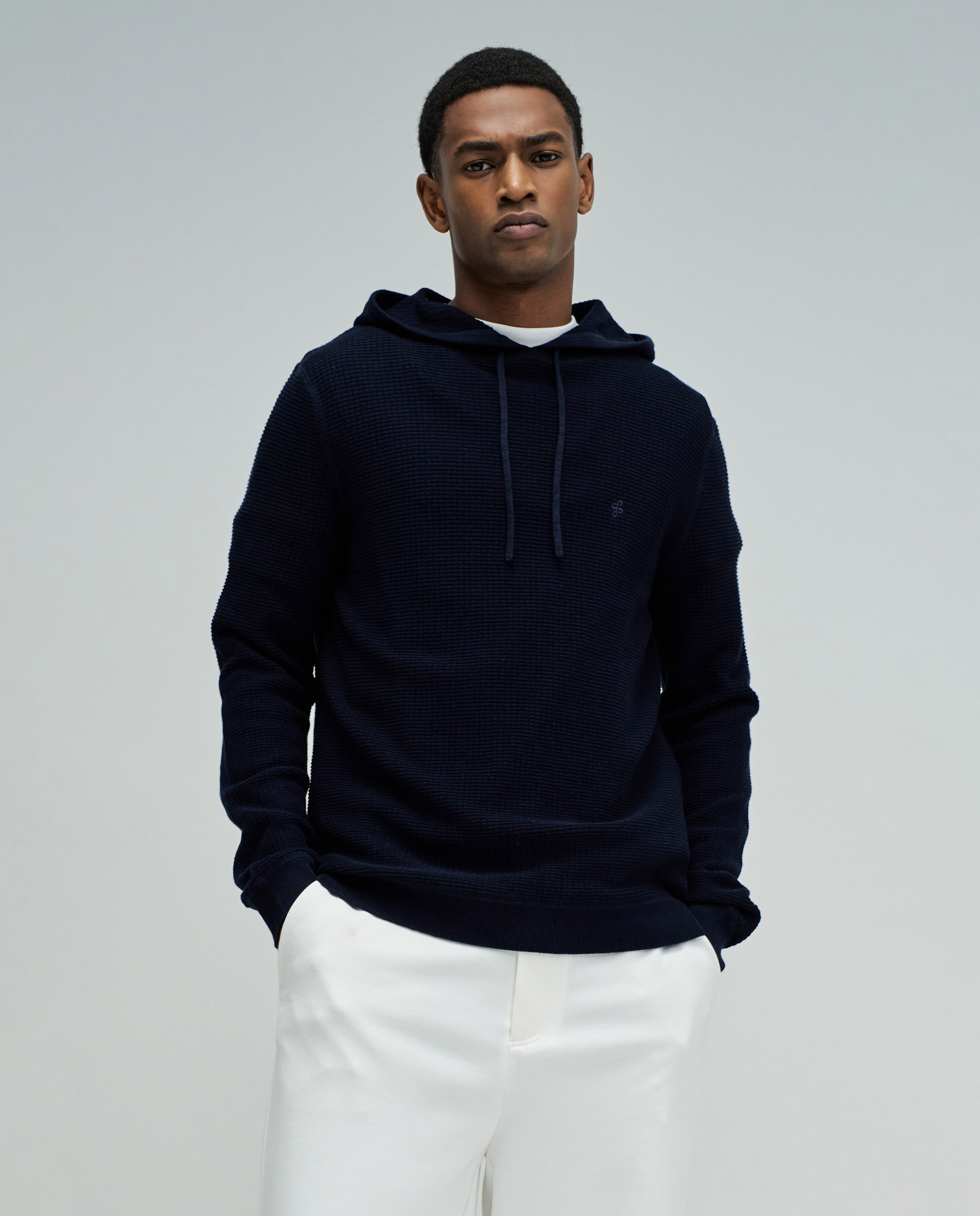 Imagem 0 de Sweatshirt com Capuz em Tecido Texturizado