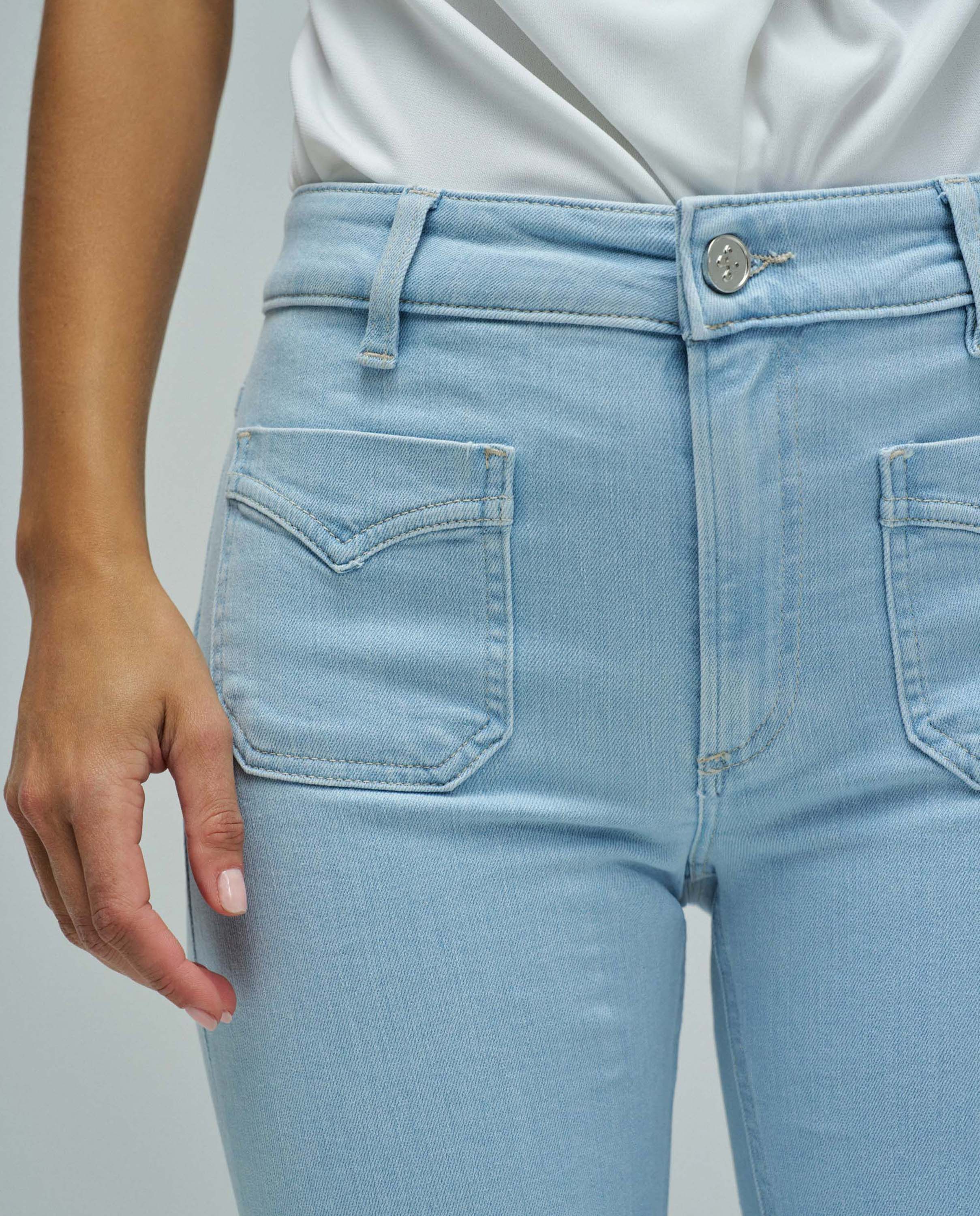 Jeans Destiny Push Up Flare Azul-4