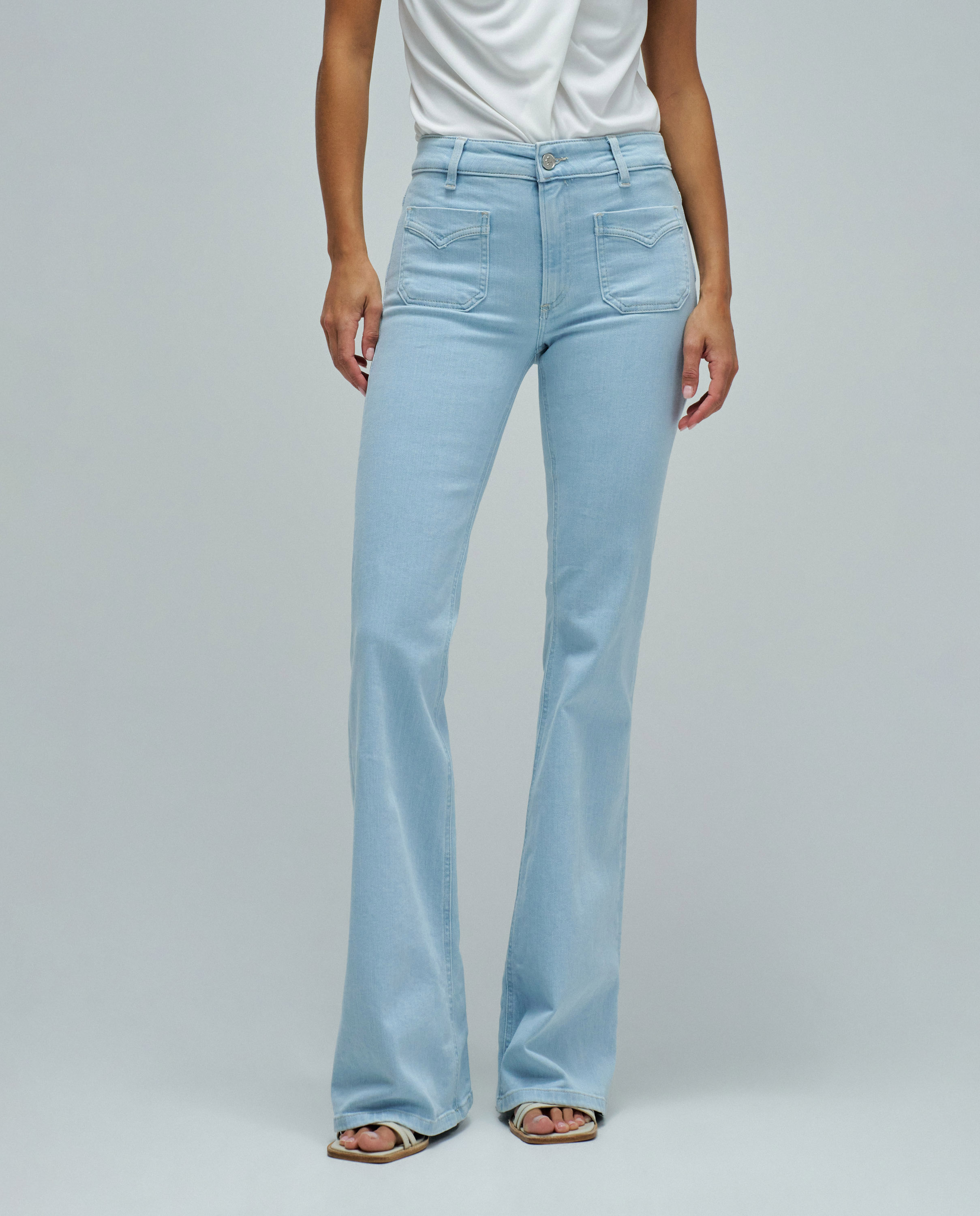 Jeans Destiny Push Up Flare Azul-5