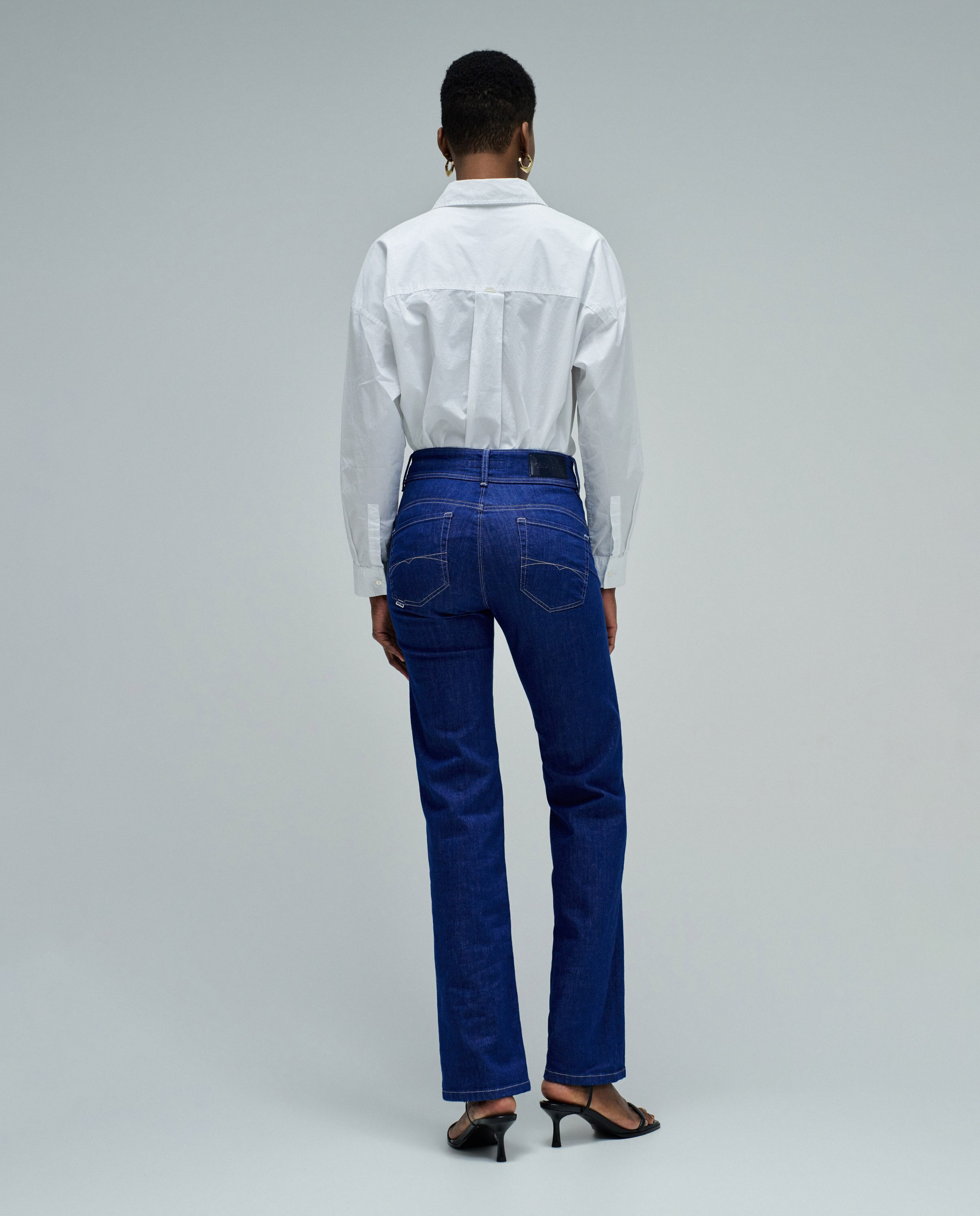 Jeans Secret Push In Straight Azul-3