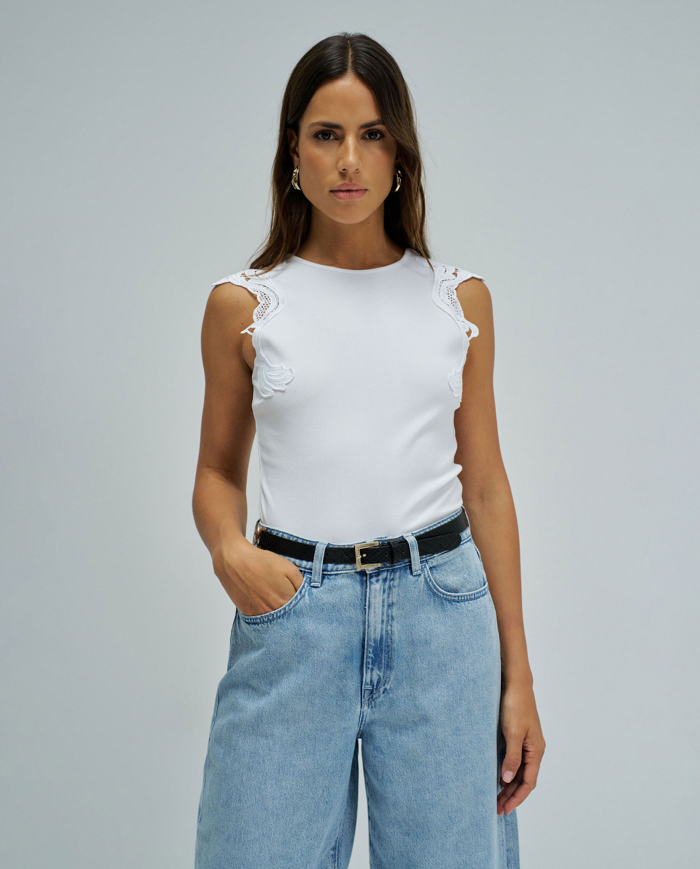 Top com Renda Branco-1