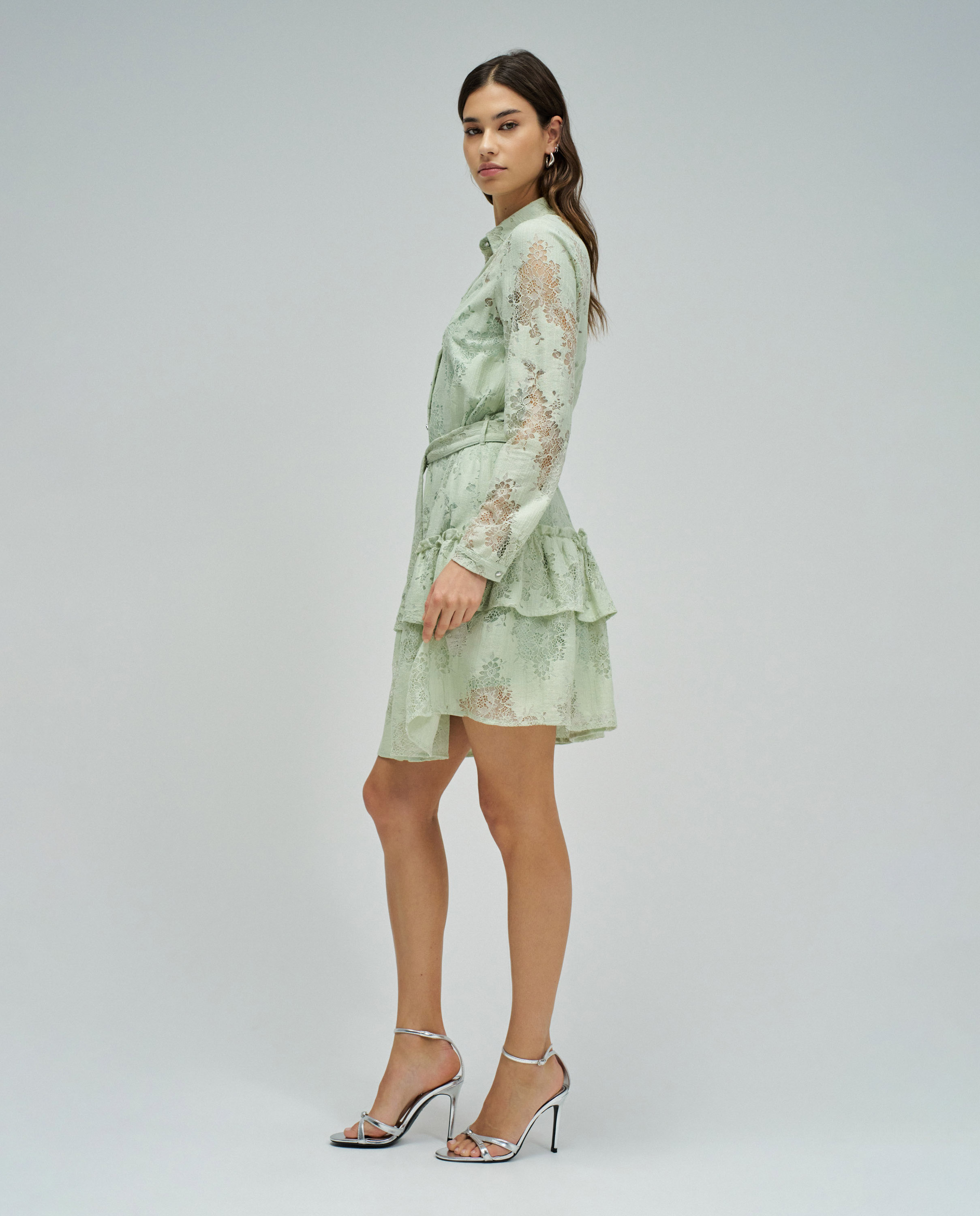 Vestido de Renda Verde-2