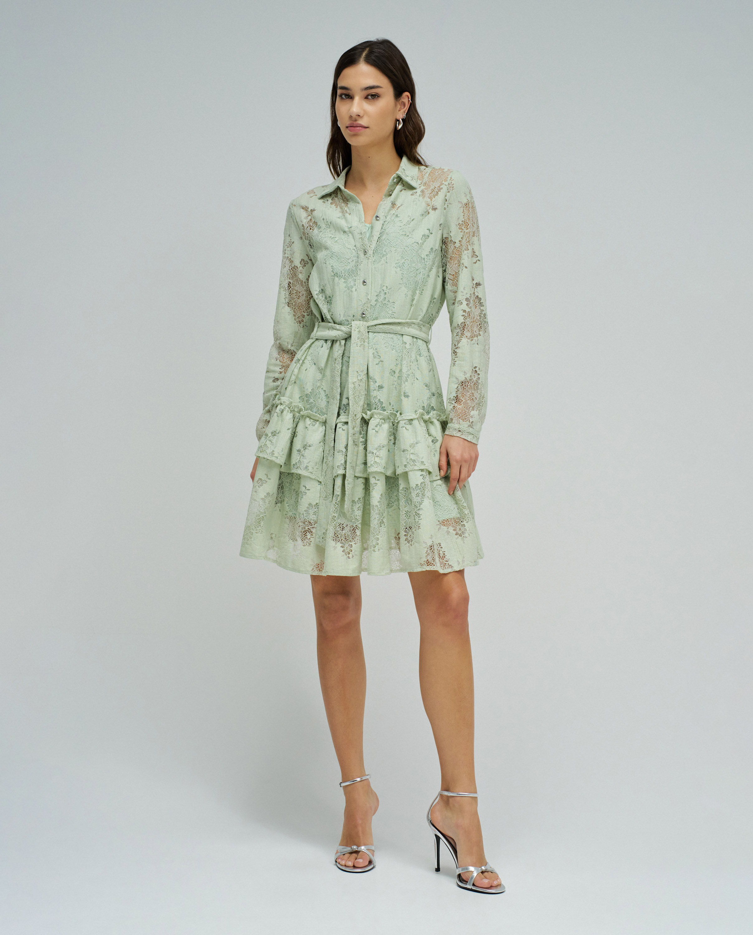 Vestido de Renda Verde-5