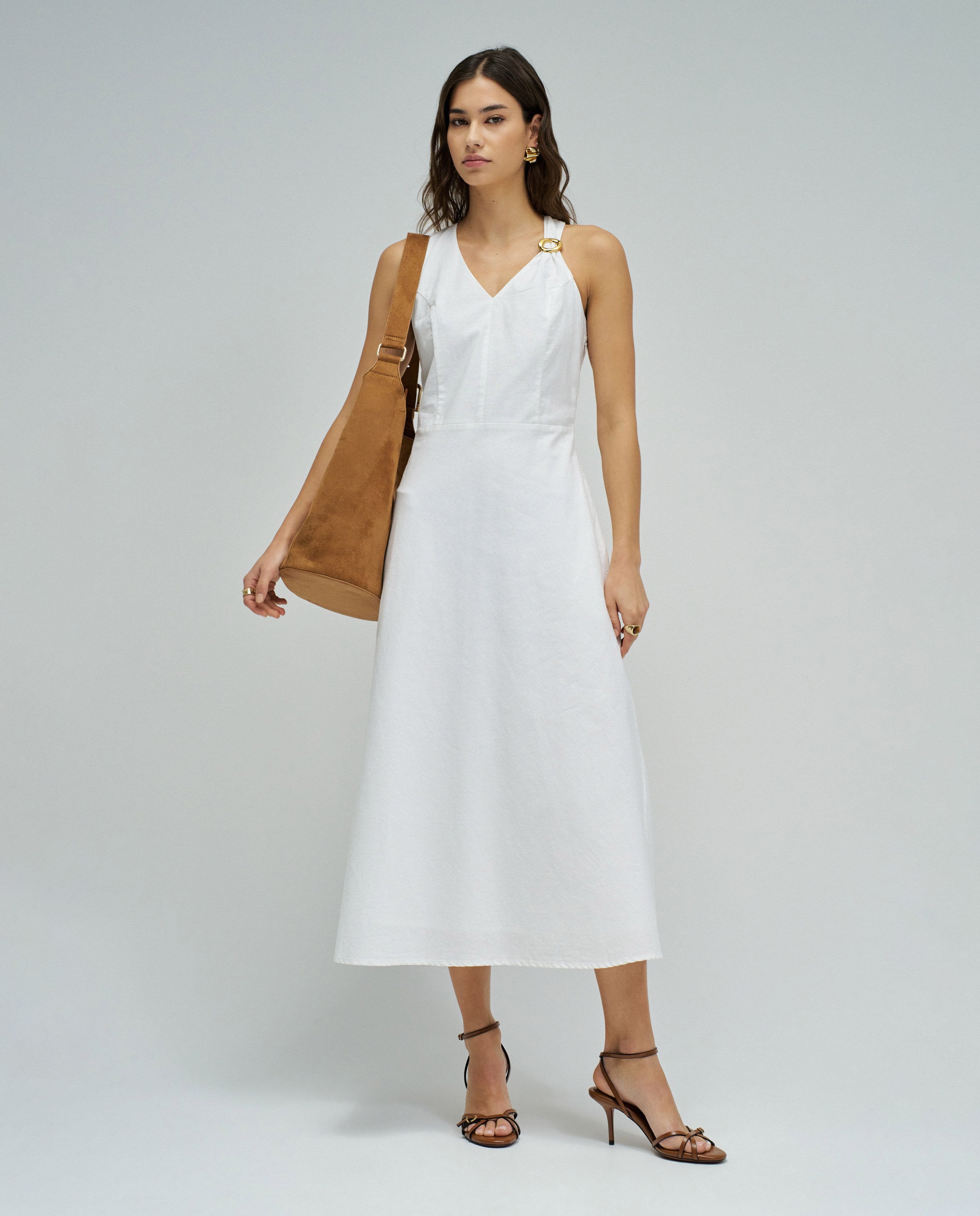 Imagem 0 de Vestido Midi com Linho