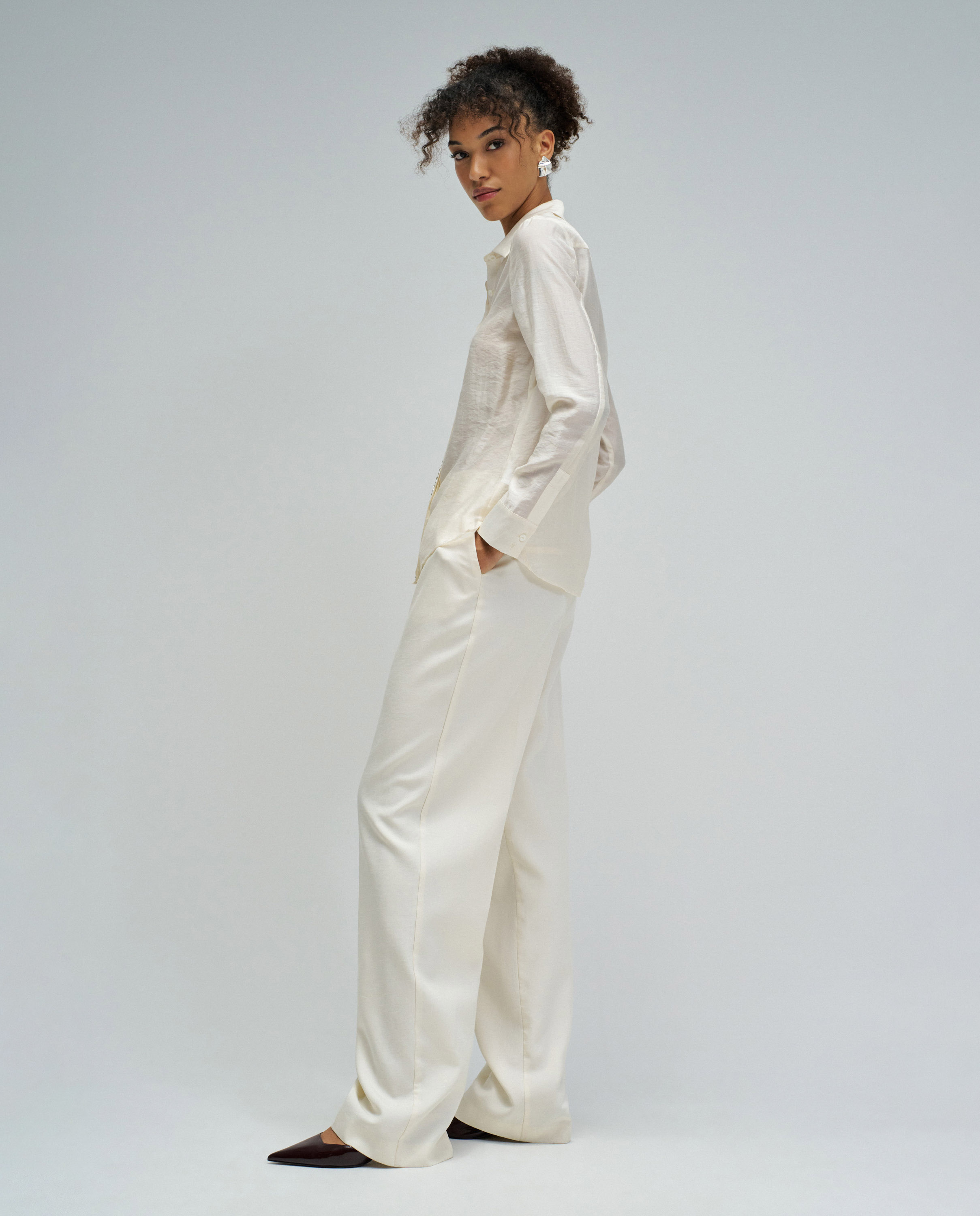 Camisa com Brilhos Natural-2