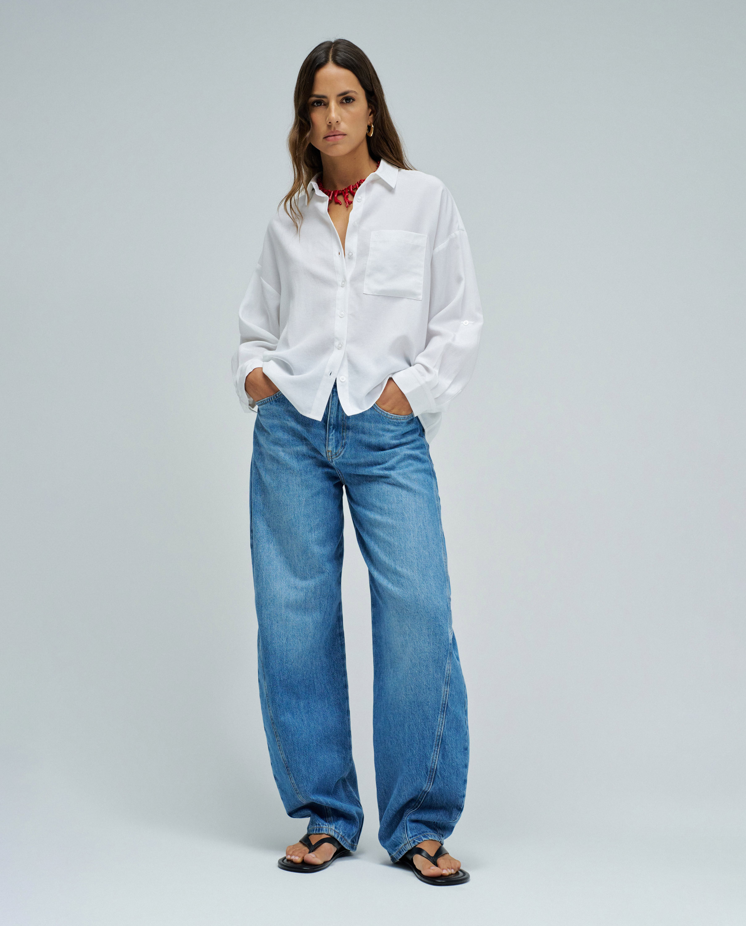 Camisa de Lightdenim Branco-5