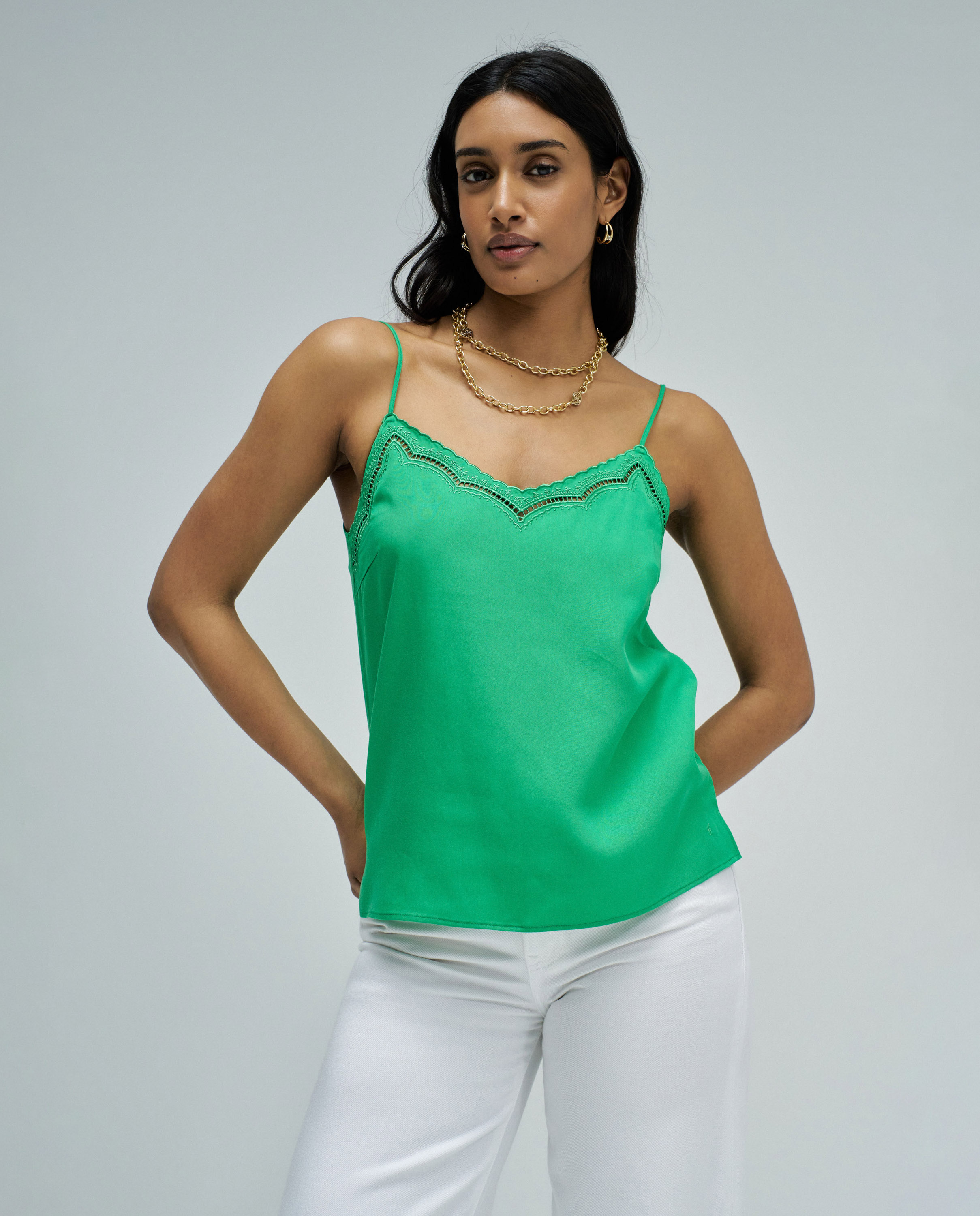 Imagem 0 de Top Lightdenim com Renda