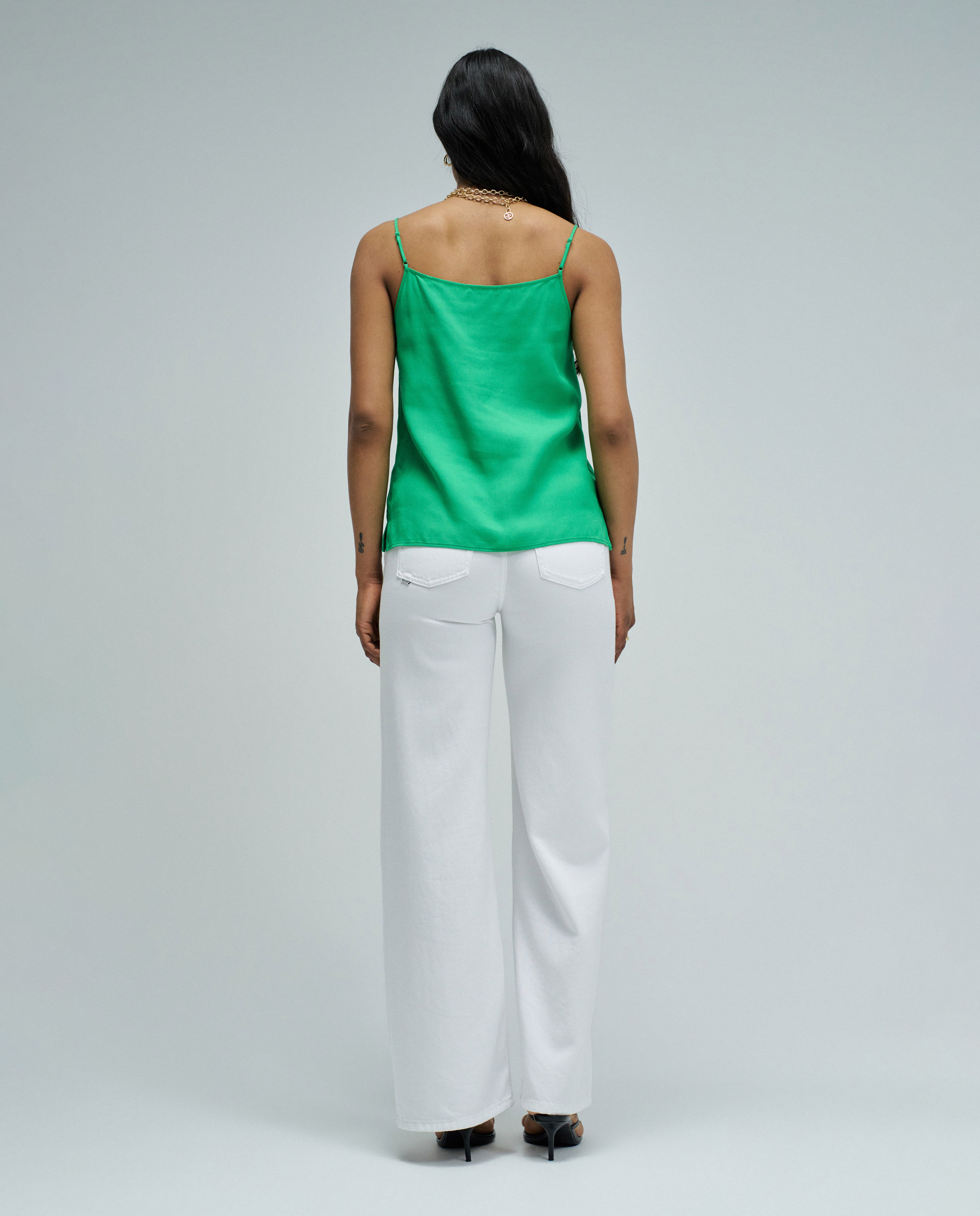 Top Lightdenim com Renda Verde-3