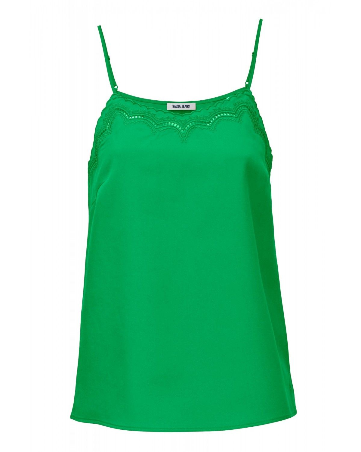Top Lightdenim com Renda Verde-6