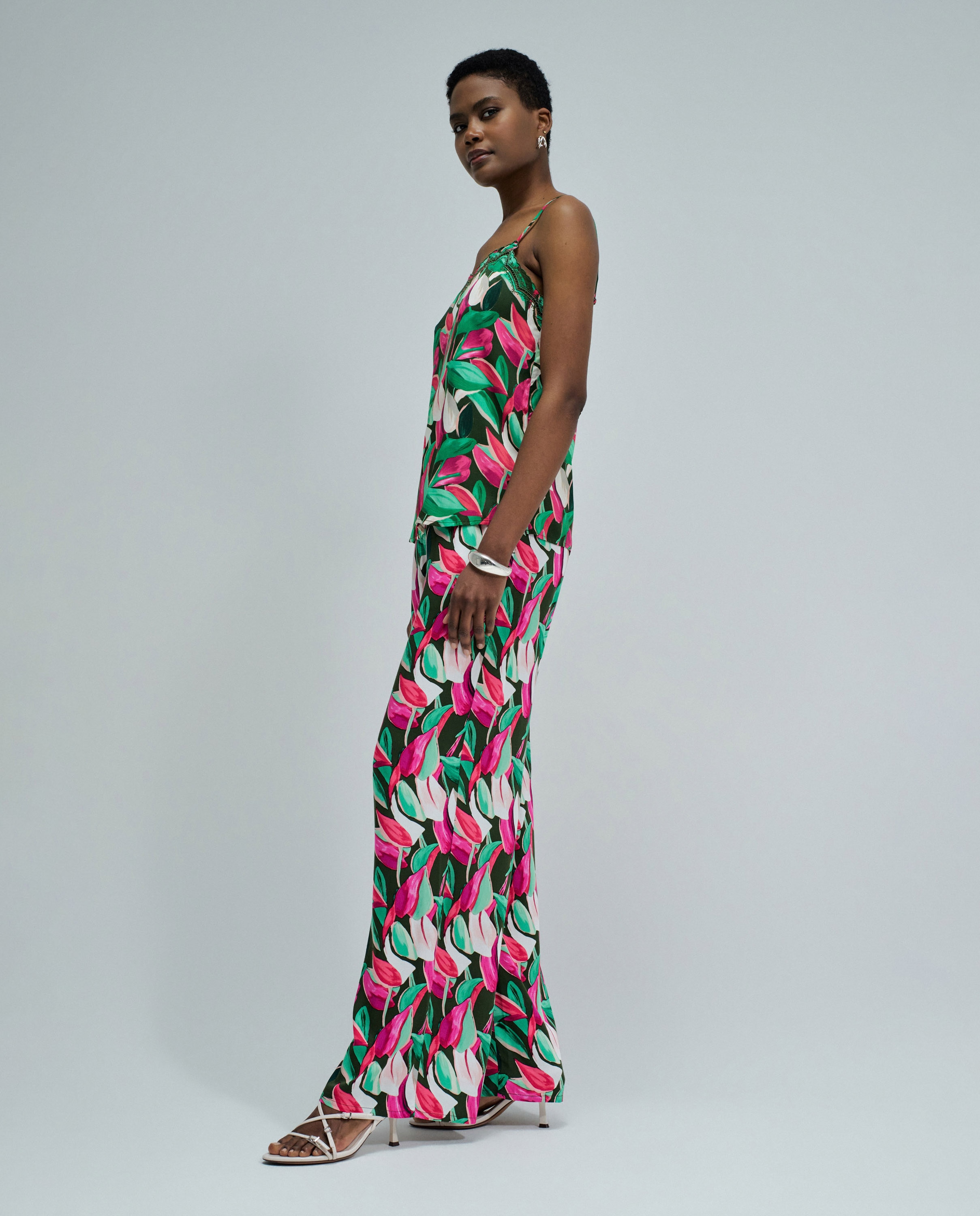 Top com Padrão Floral Rosa-2