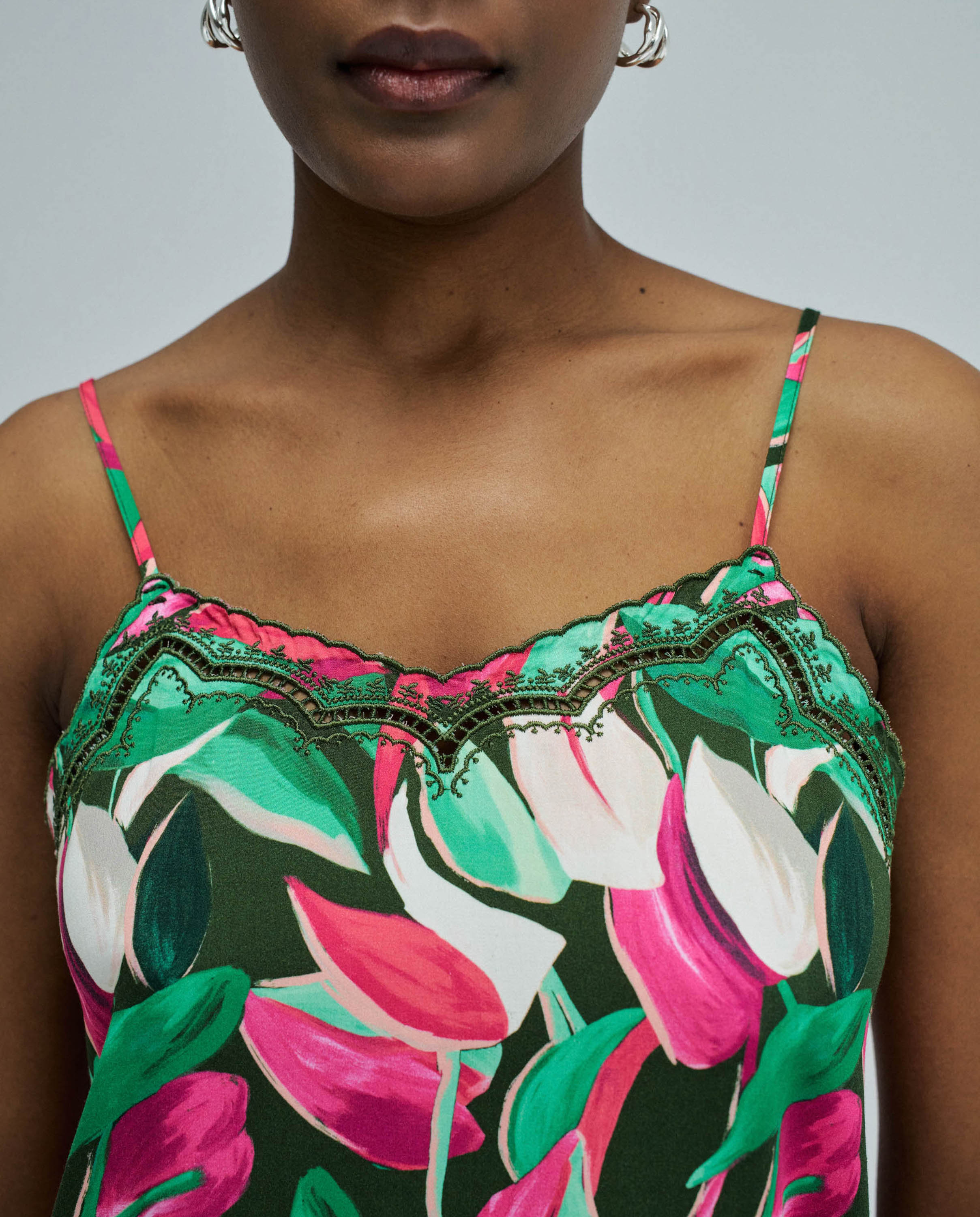 Top com Padrão Floral Rosa-4